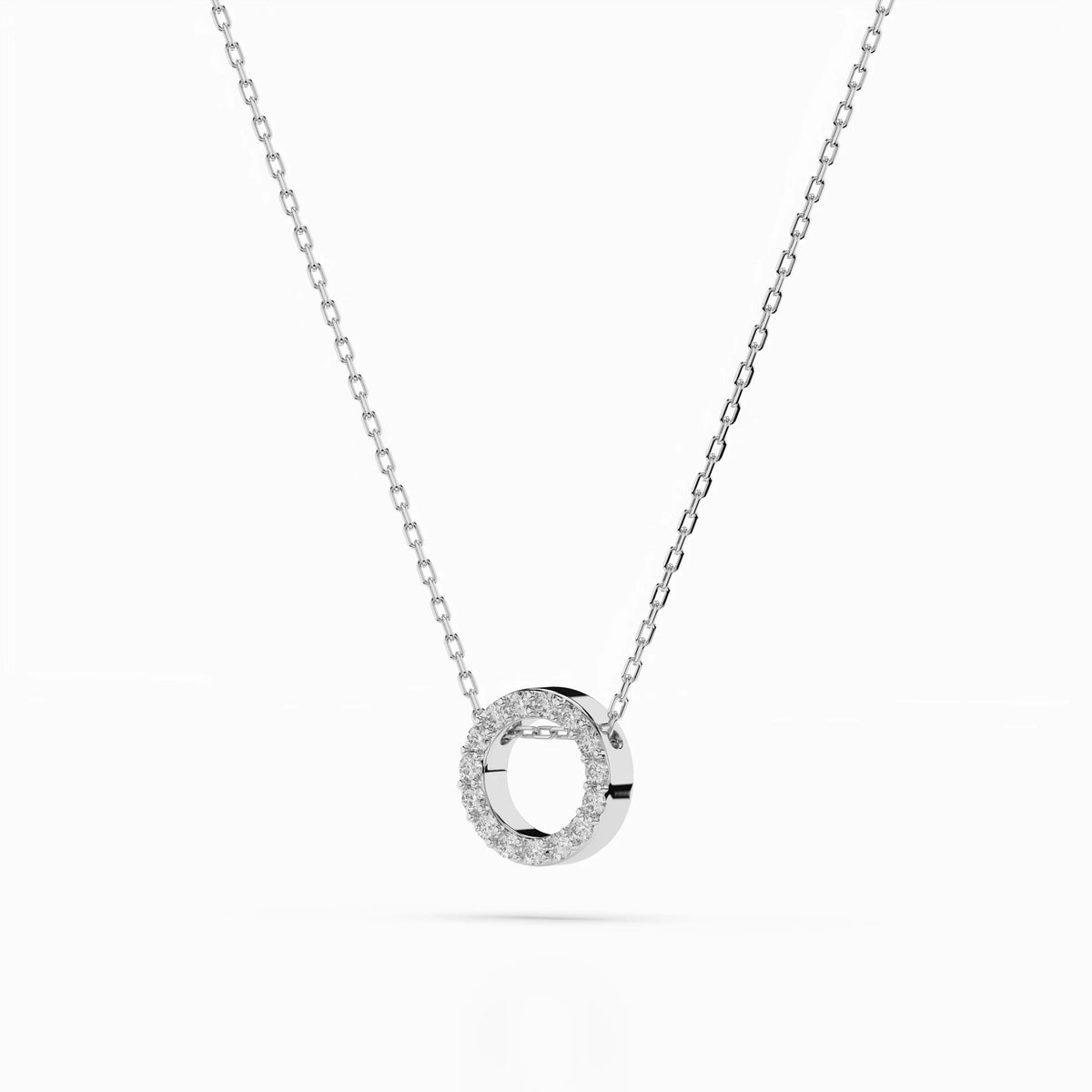 Round Circle Diamond Pendant GT