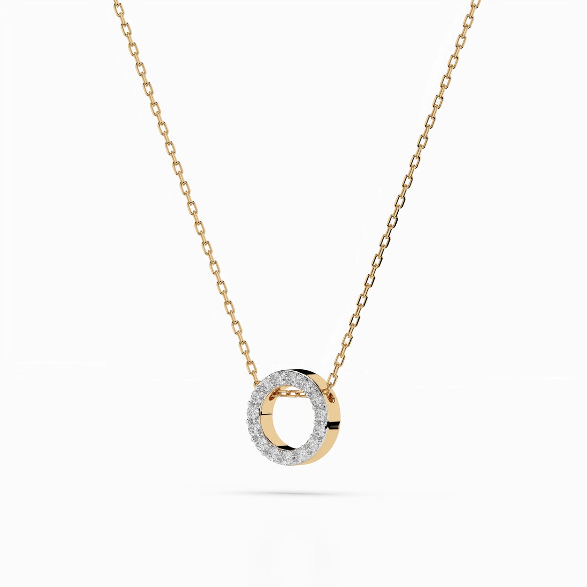 Round Circle Diamond Pendant GT