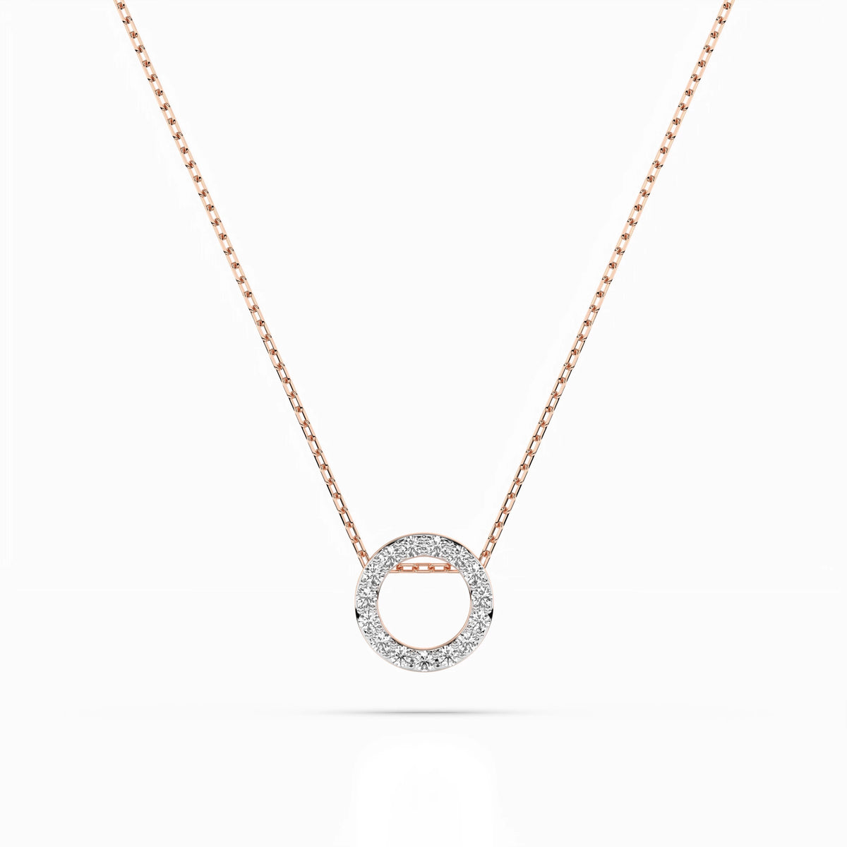 Round Circle Diamond Pendant GT