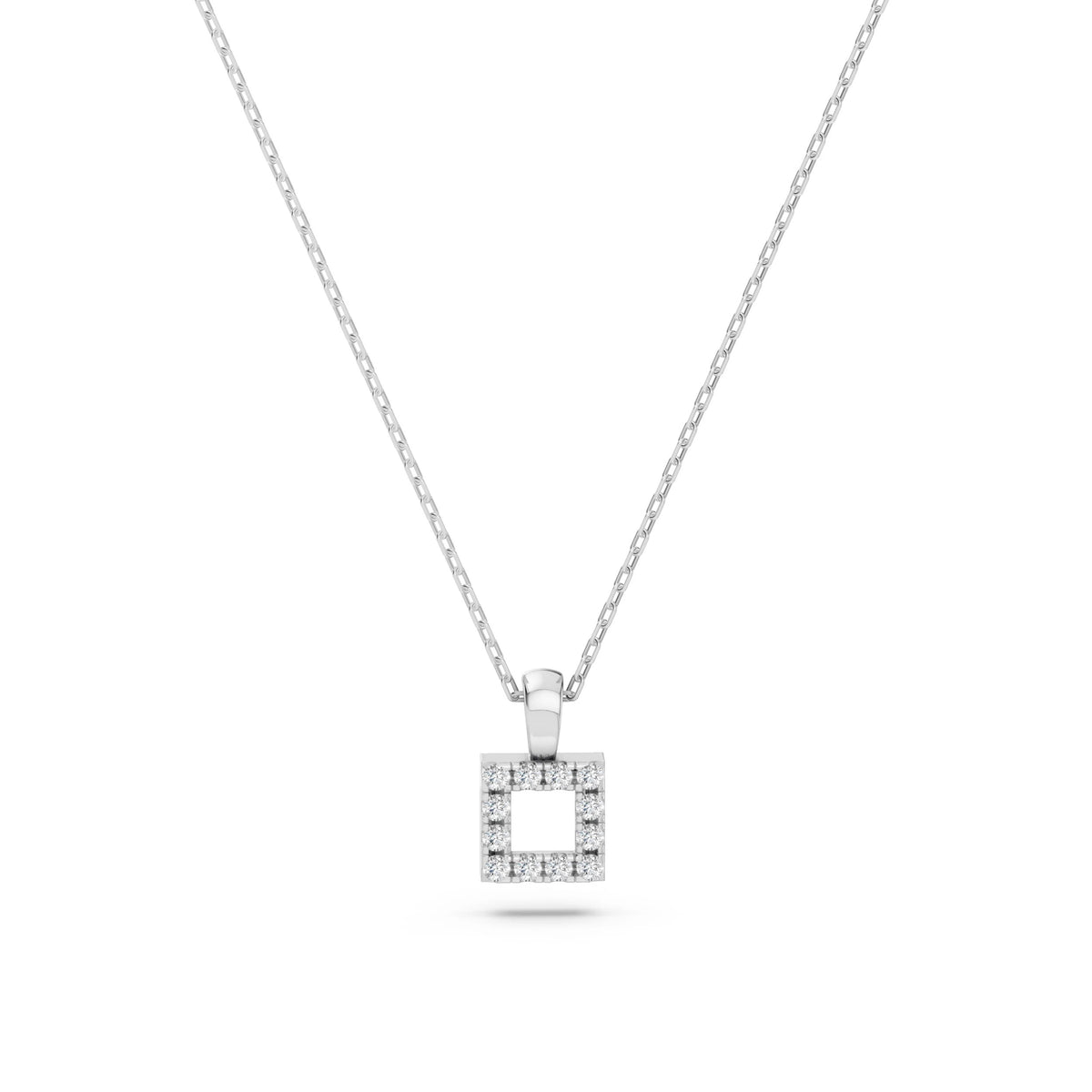 Round Cube Diamond Pendant GT
