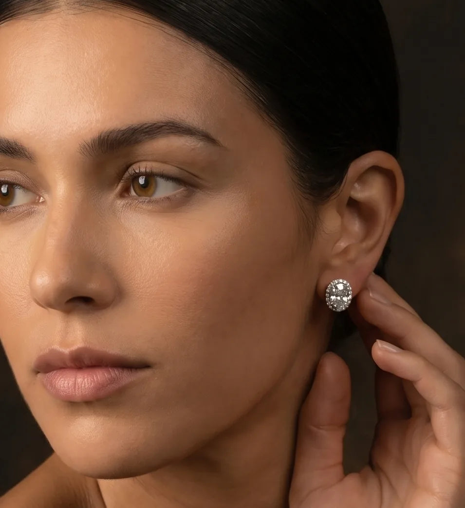 Halo Stud Earrings