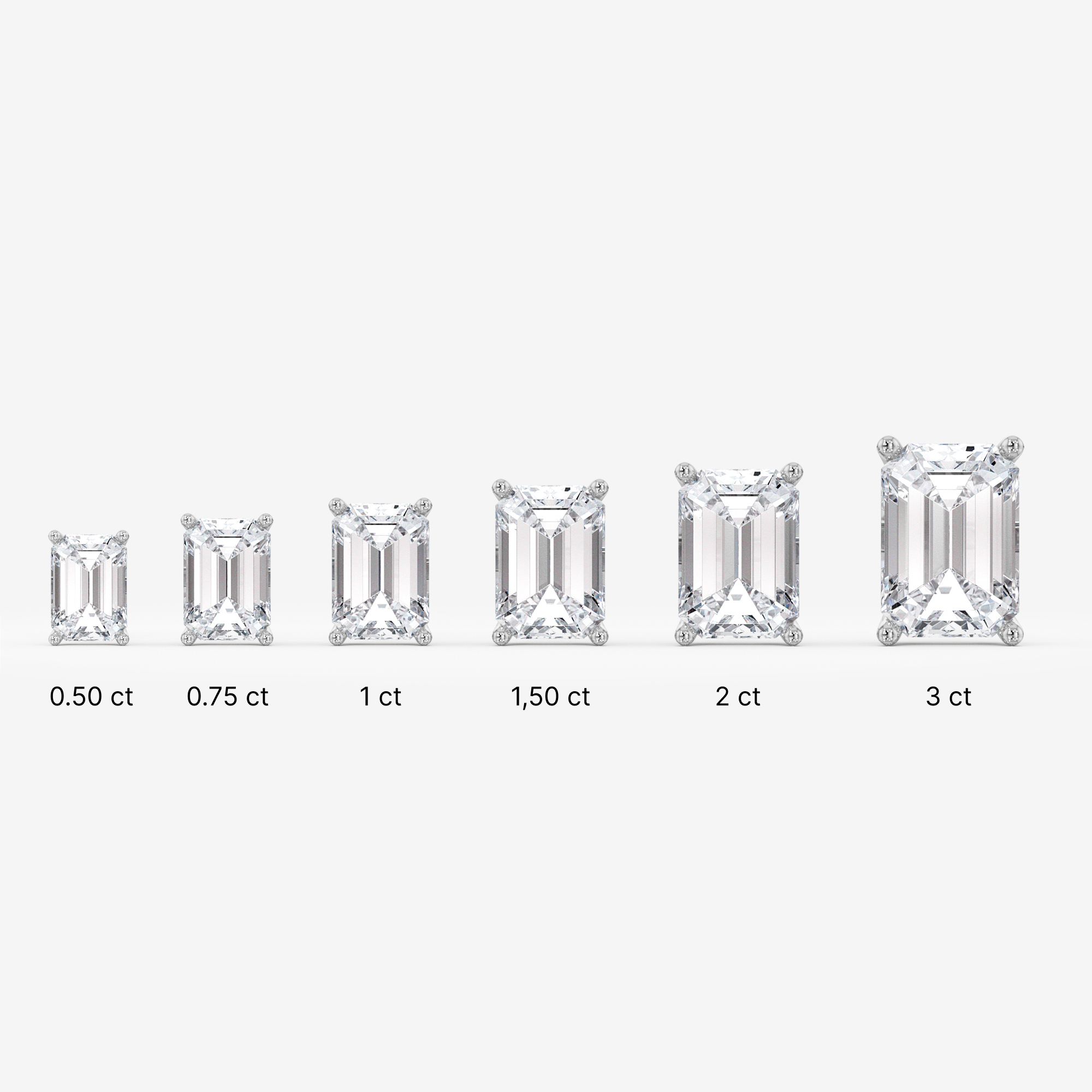 Solitaire Stud Earrings
