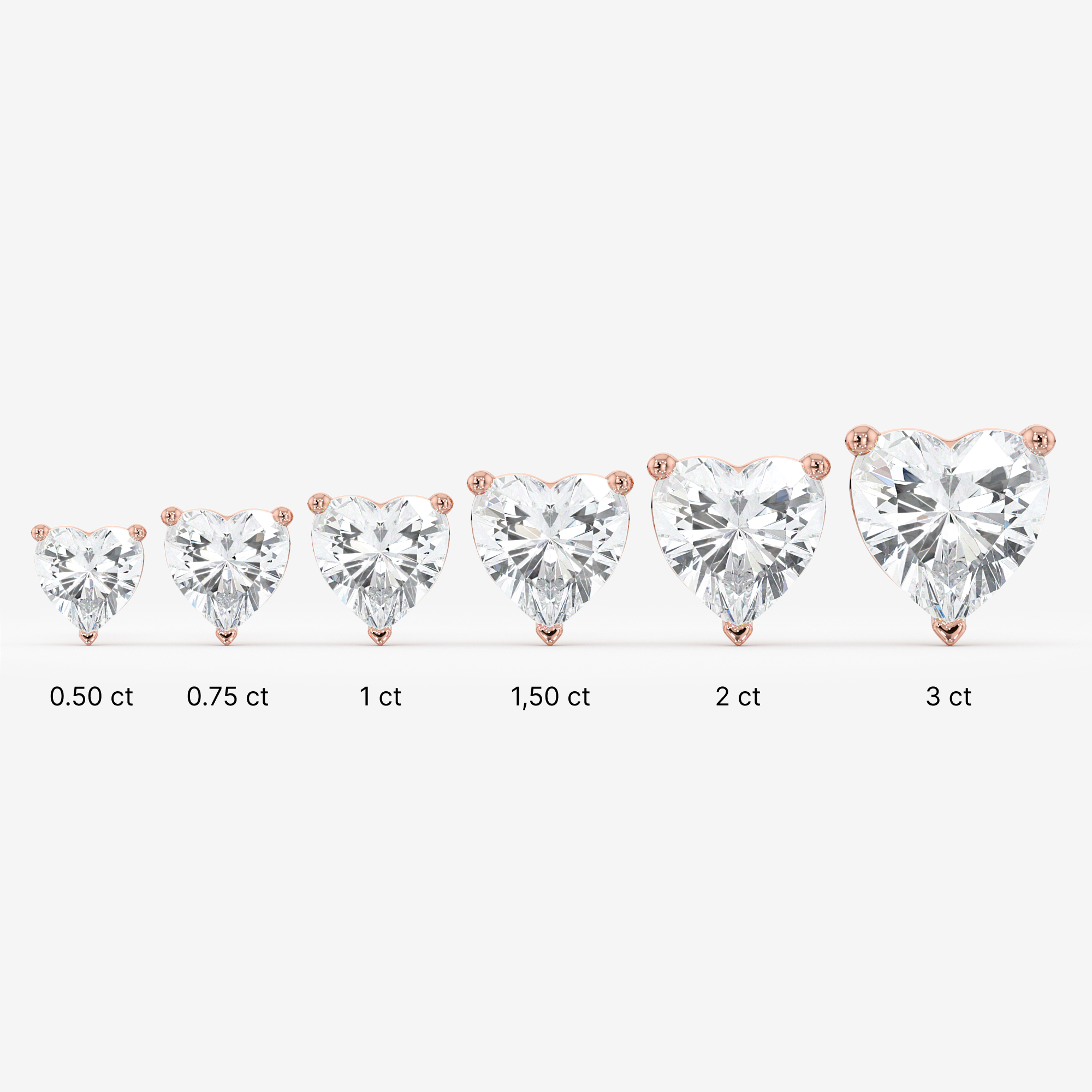 Solitaire Stud Earrings