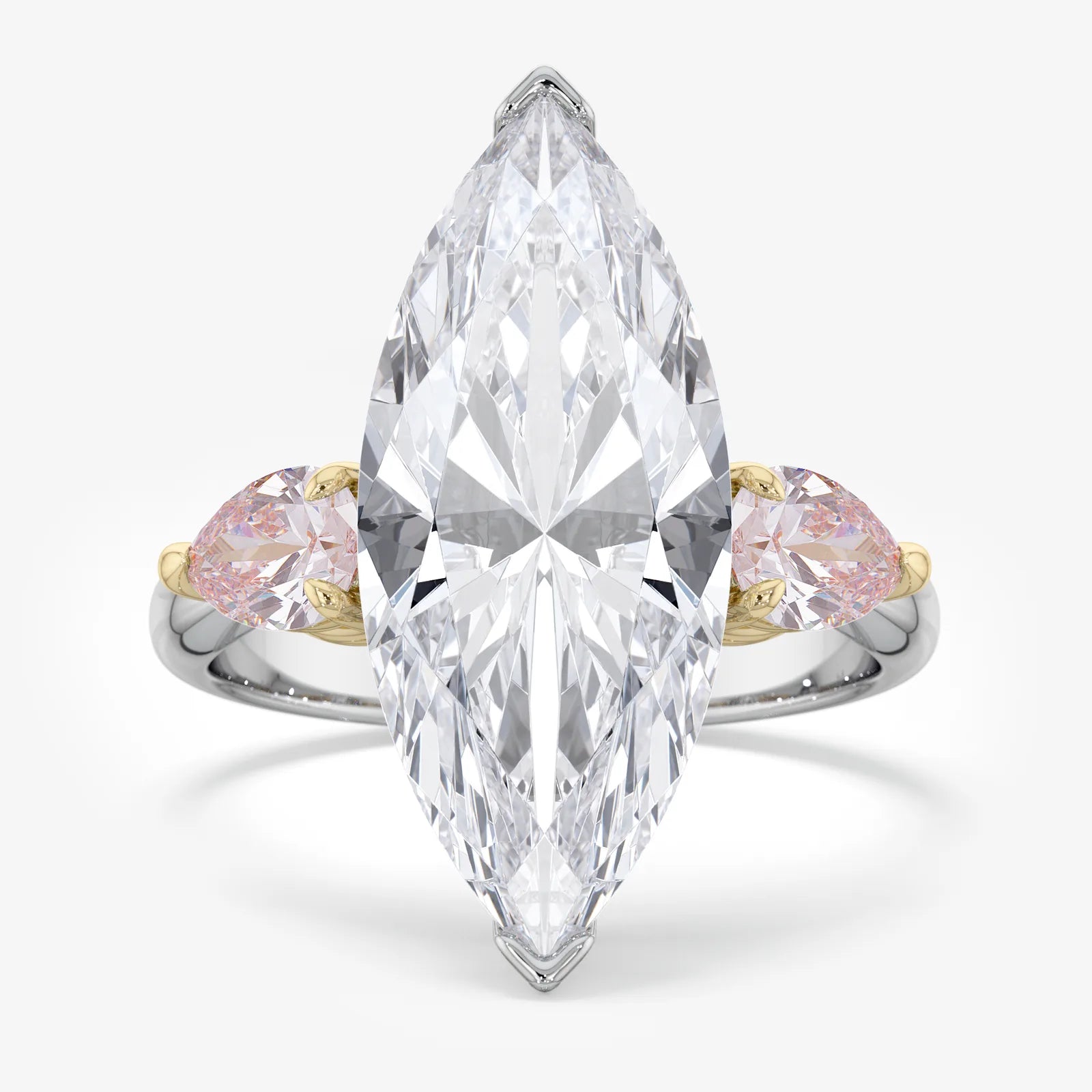 Stay Sharp Three-Stone Diamond Ring