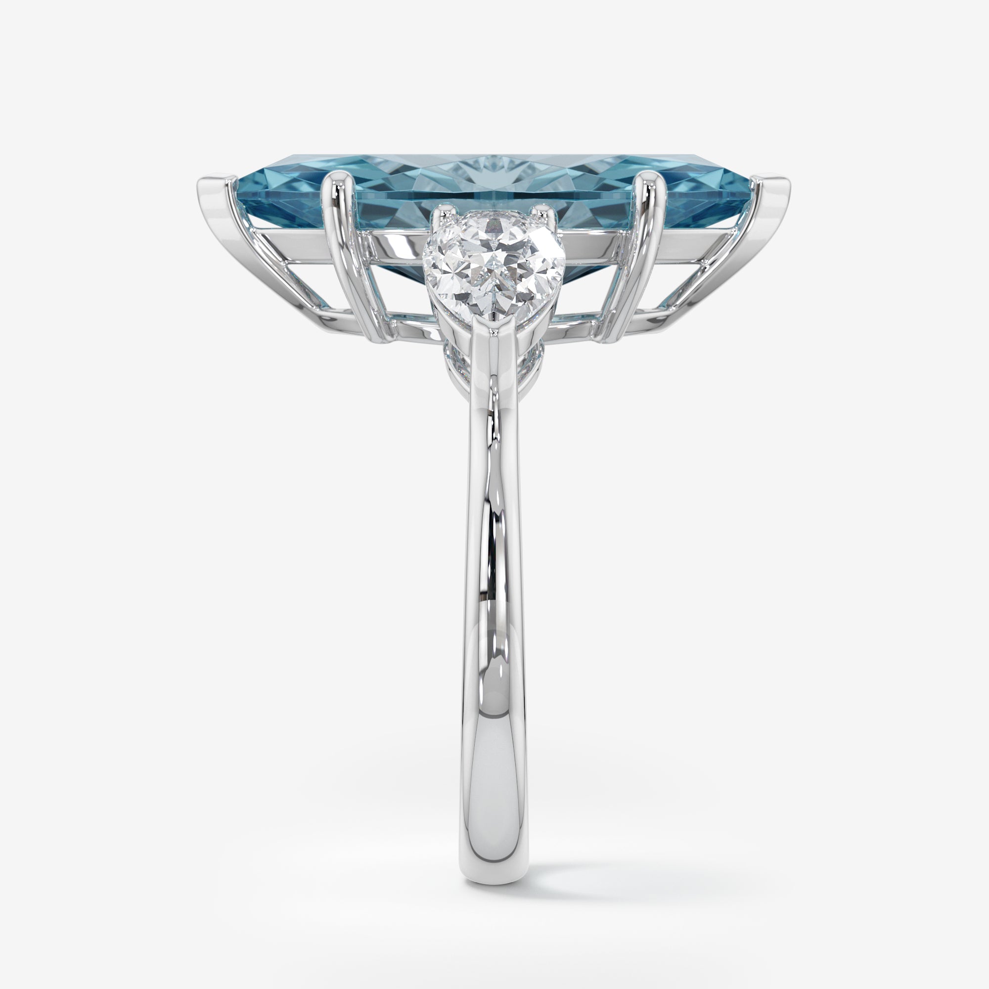 Wave Theory Blue Diamond Ring (5.5 Сt. T.W.)