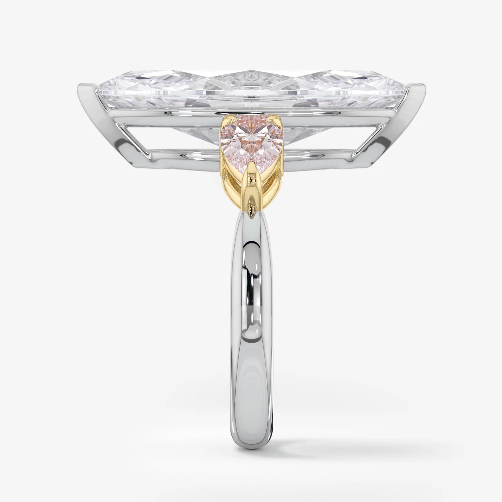 Stay Sharp Three-Stone Diamond Ring