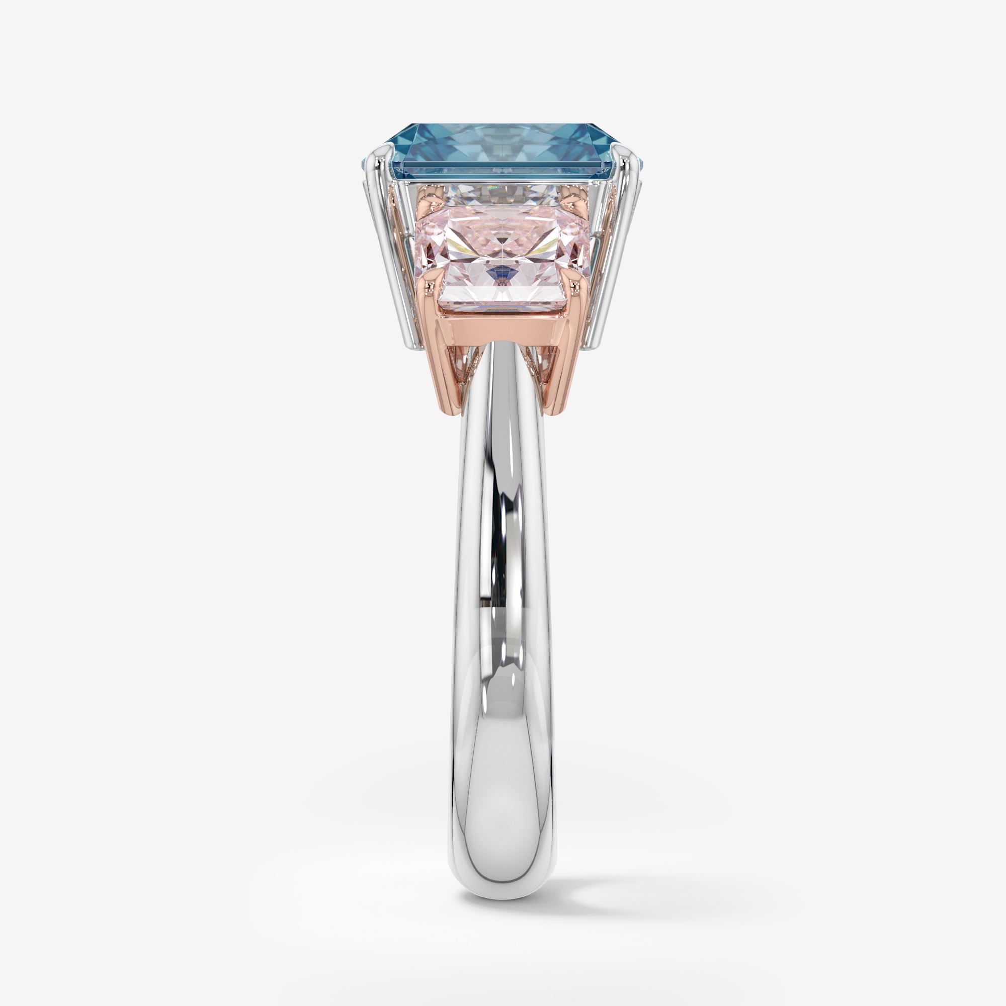 Cotton Candy Clash Blue and Pink Diamonds Ring (7 Сt. T.W.)