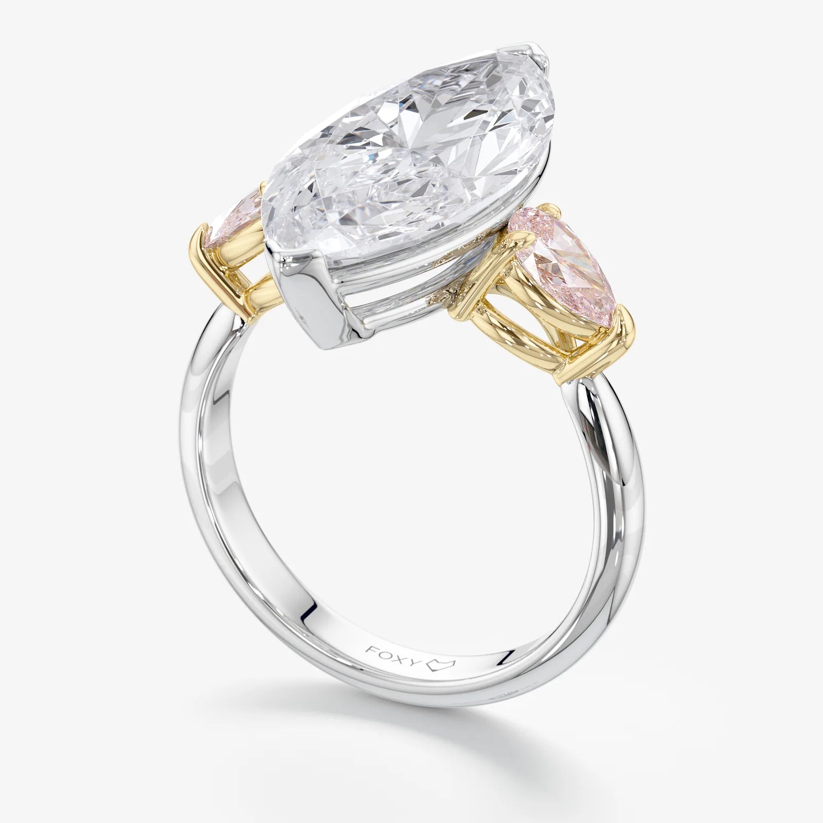 Stay Sharp Three-Stone Diamond Ring