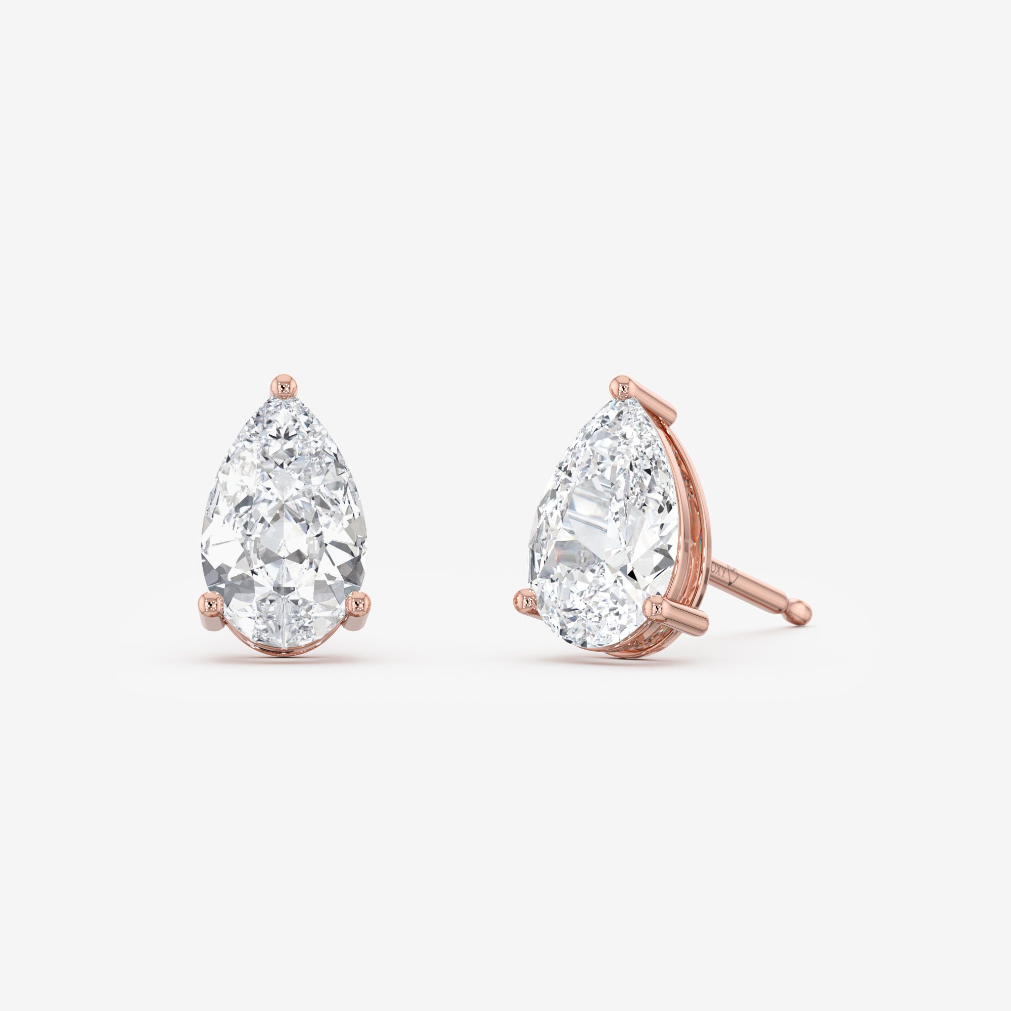 Solitaire Stud Earrings