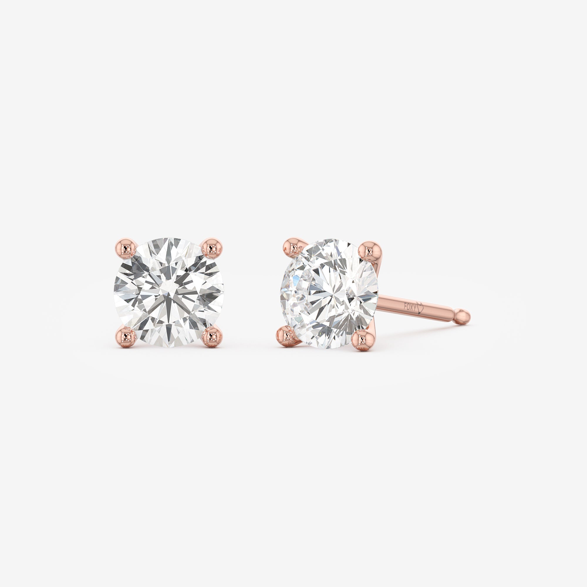 Shown in 1 ct each earring