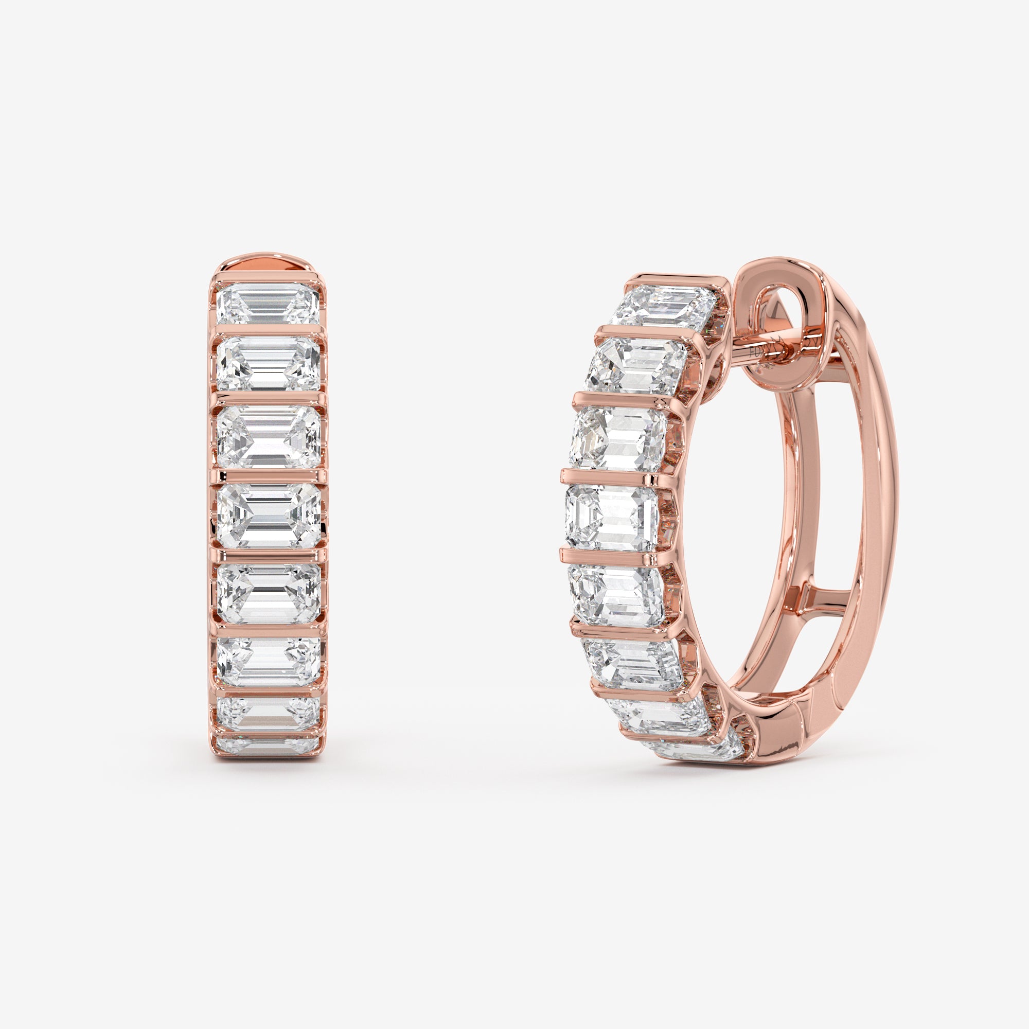 Inside Out Hoop Earrings (4 Сt. T.W.)