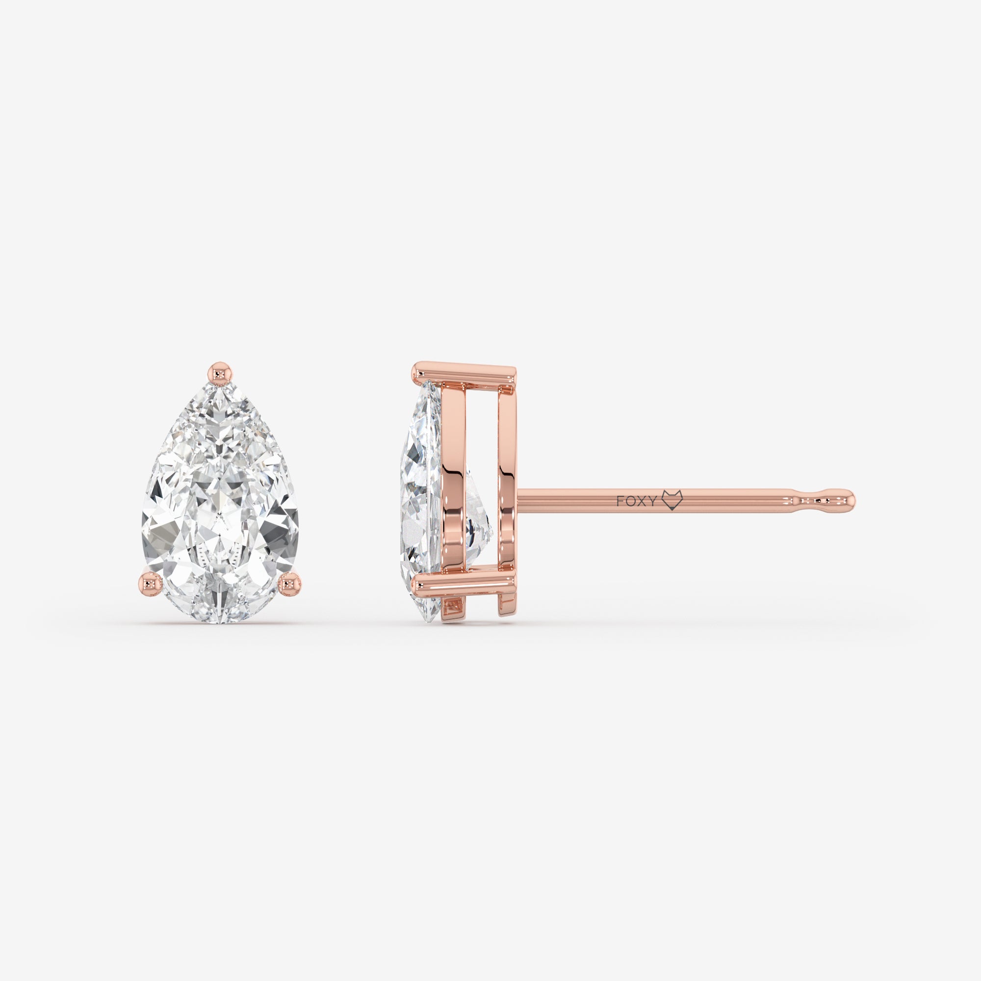 Solitaire Stud Earrings