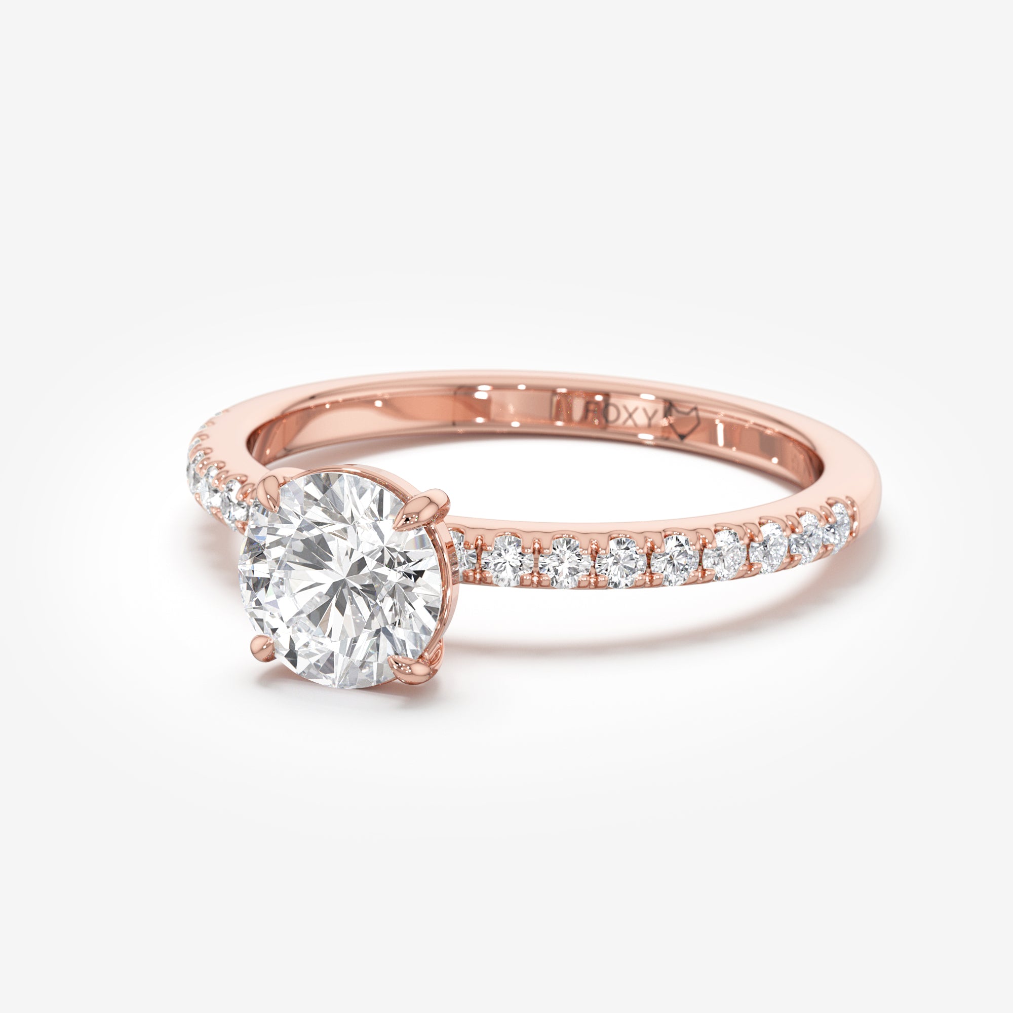 Classic Pavé Diamond Engagement Ring