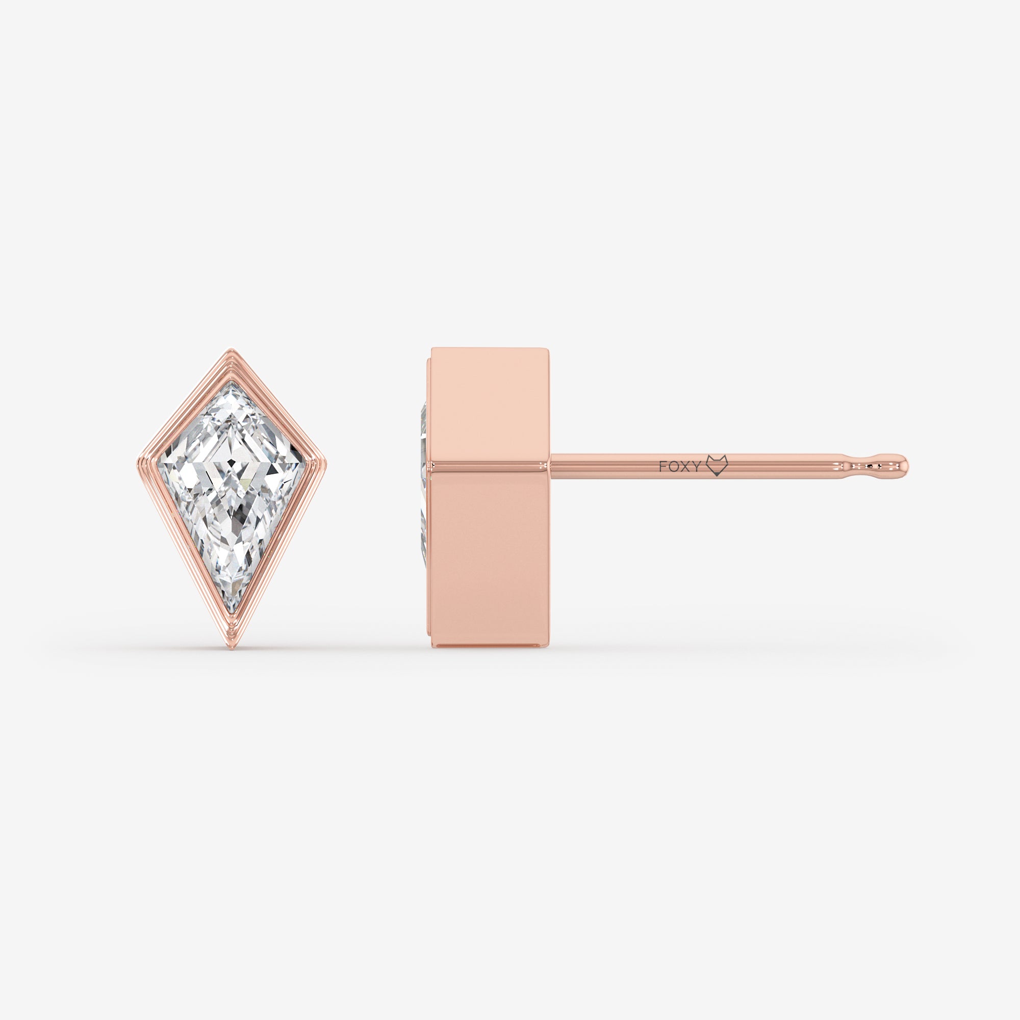 Foxy Solitaire Stud Earrings