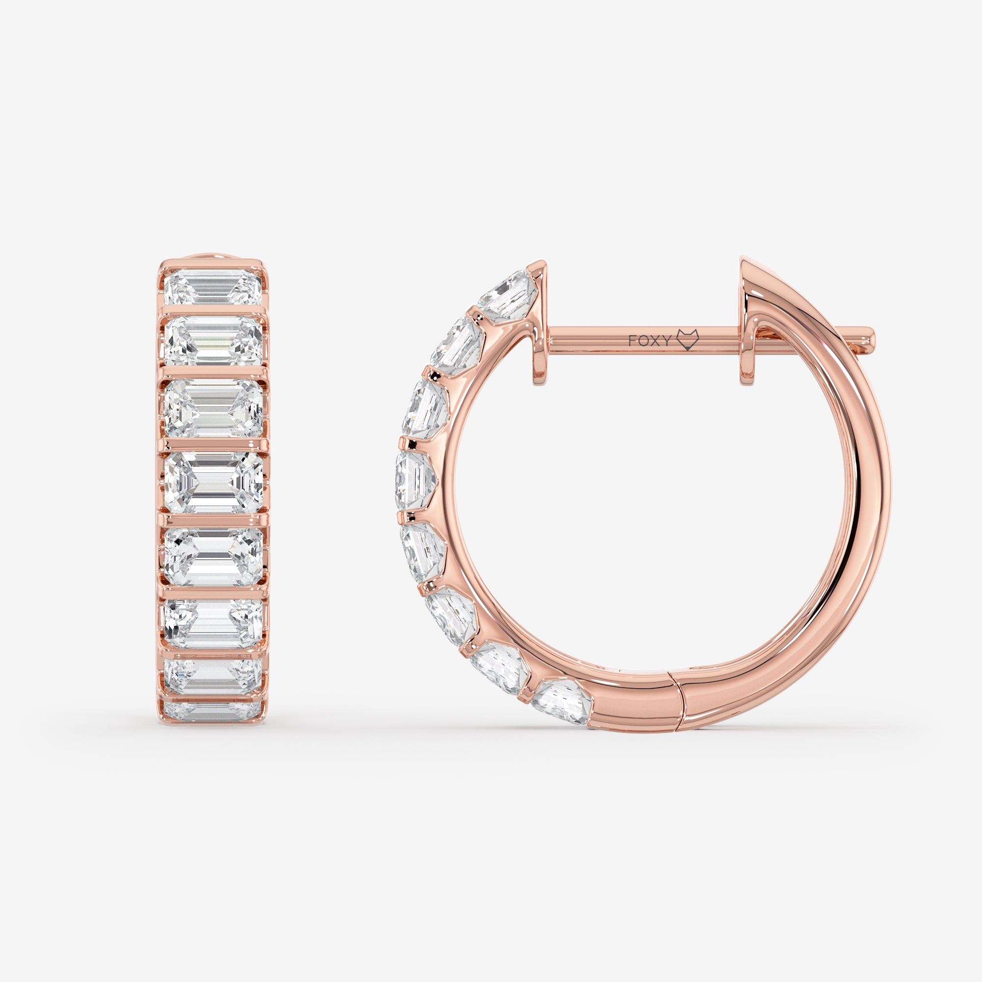 Inside Out Hoop Earrings (4 Сt. T.W.)