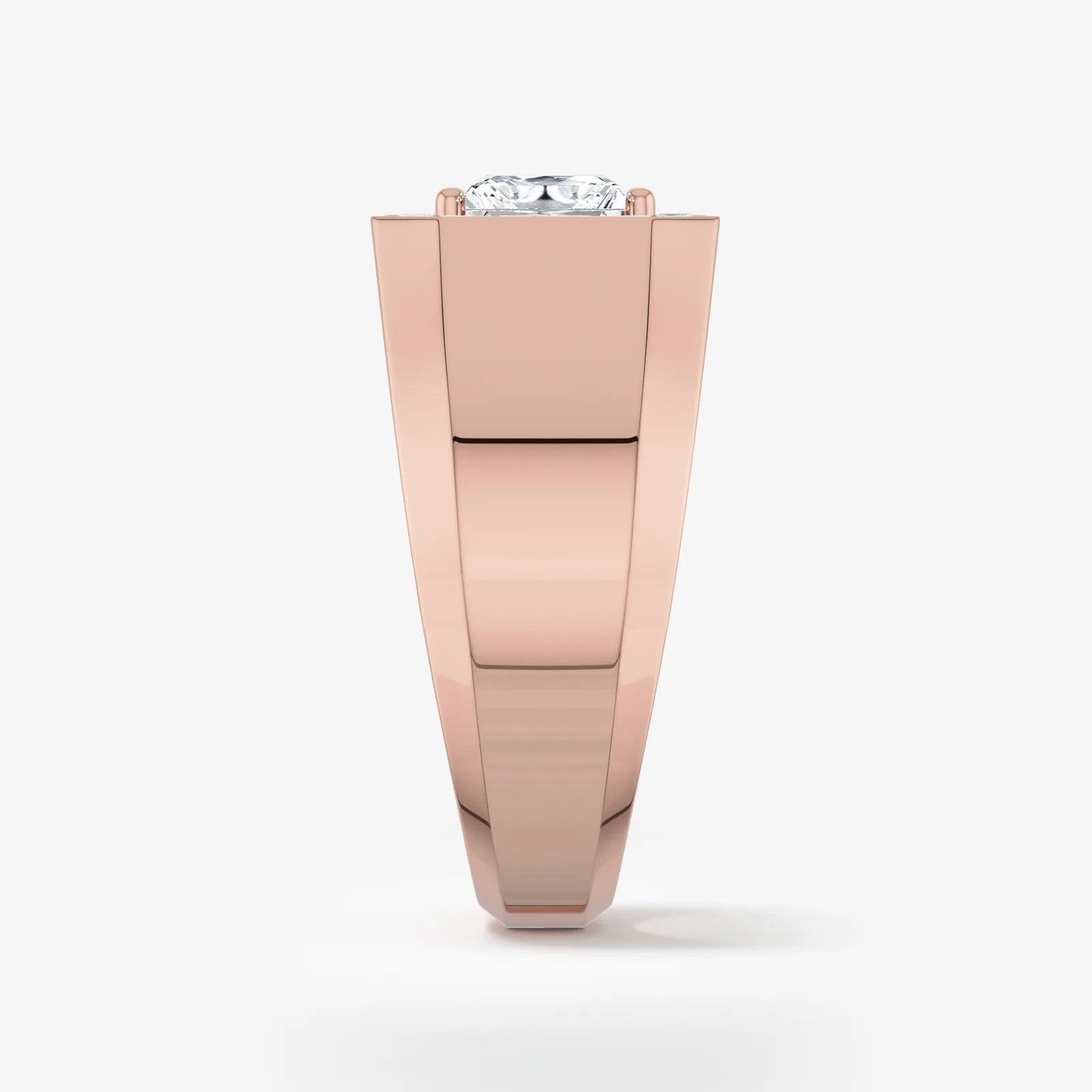 Men's Halo Signet Lab Diamond Ring