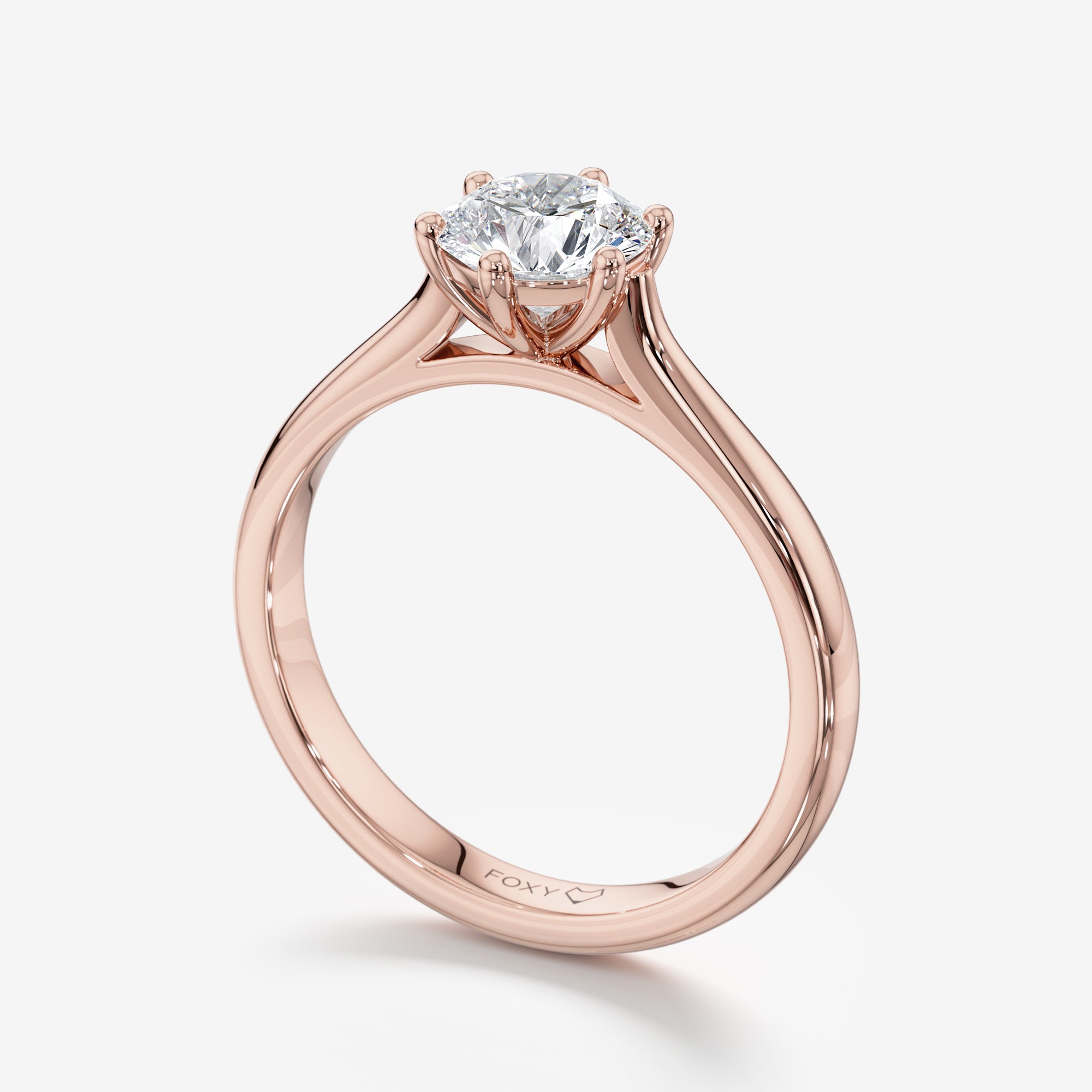 Cathedral 6-Prong Solitaire Engagement Ring
