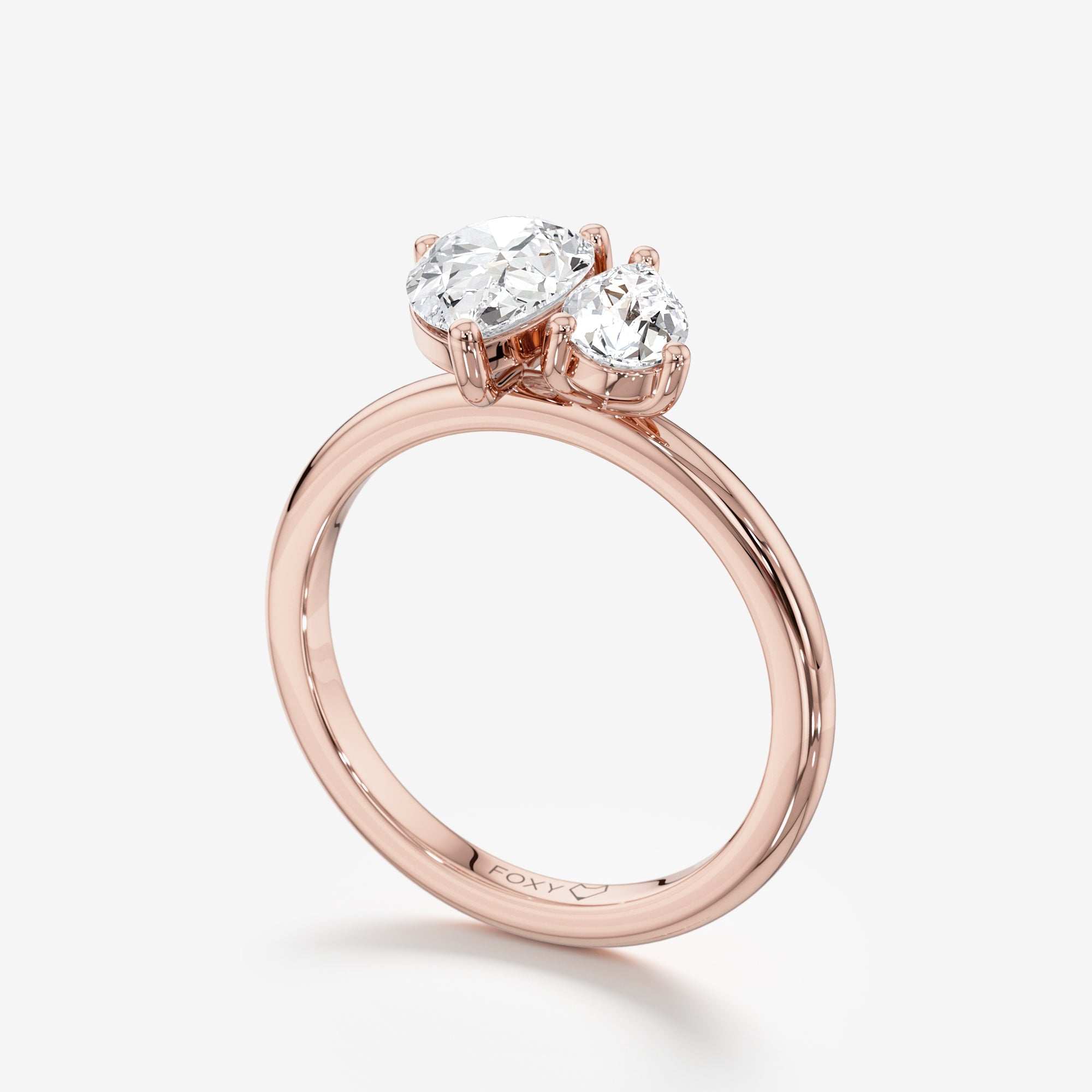 Toi et Moi Engagement Ring