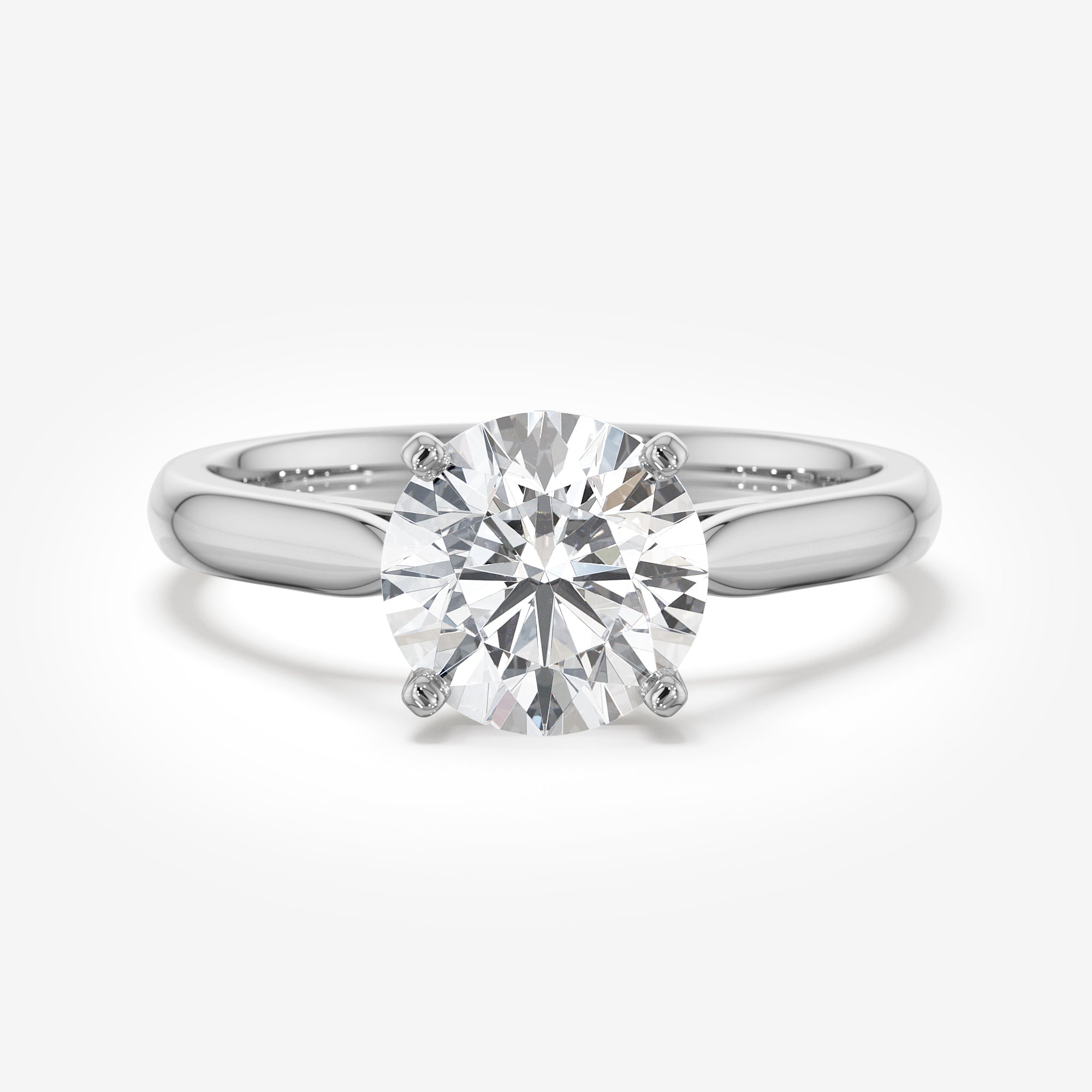 Cathedral Solitaire Engagement Ring