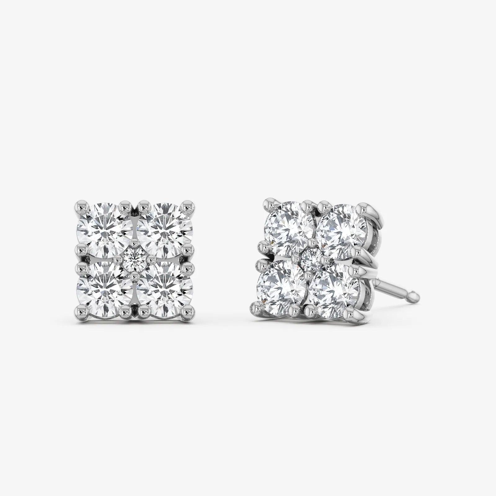Quad Centre Stud Earrings