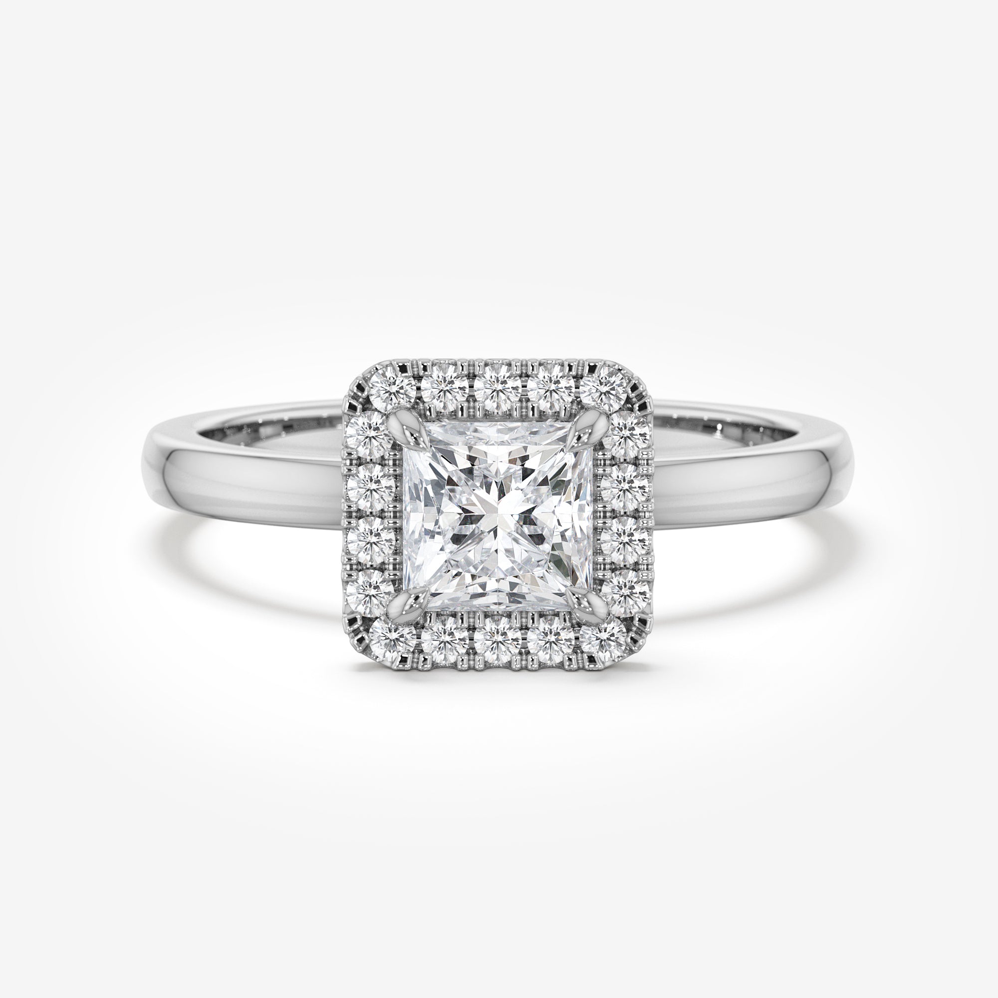 Halo Engagement Ring