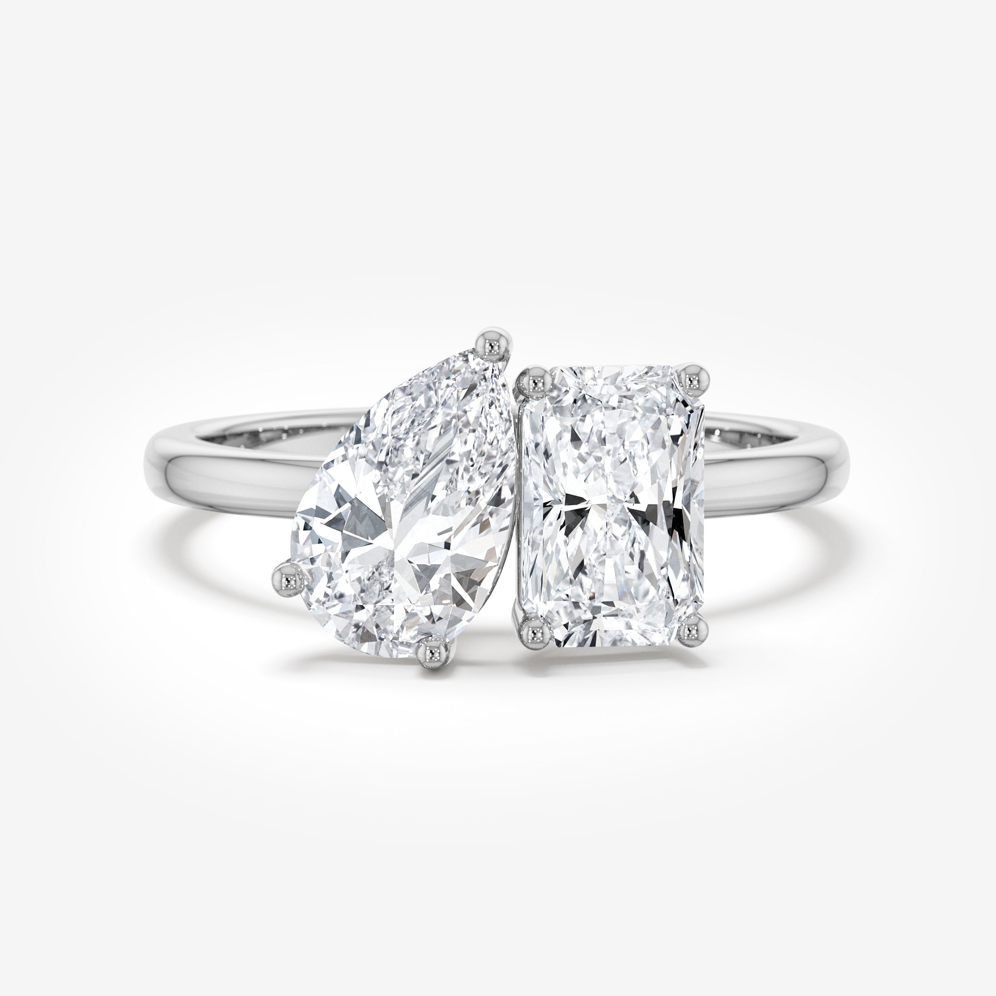 Toi et Moi Engagement Ring