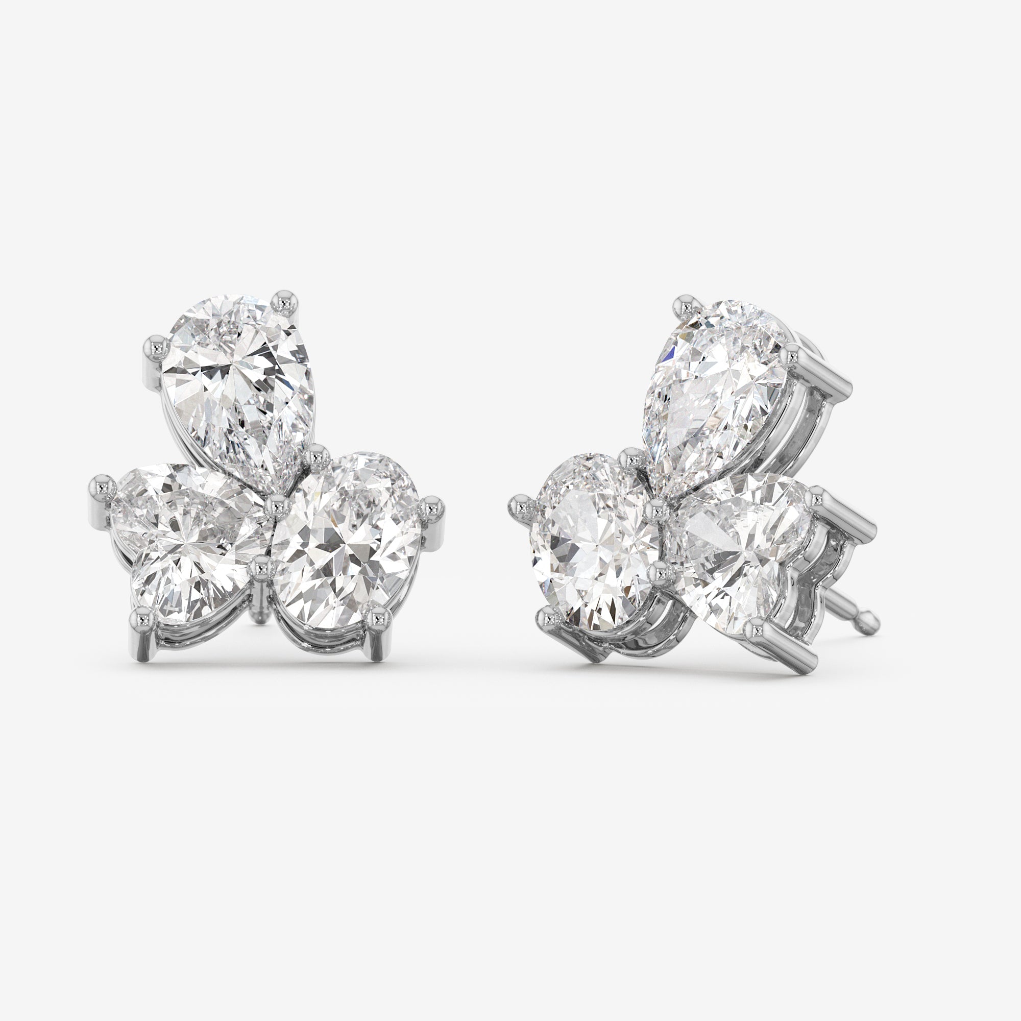 Mixed Stone Stud Earrings