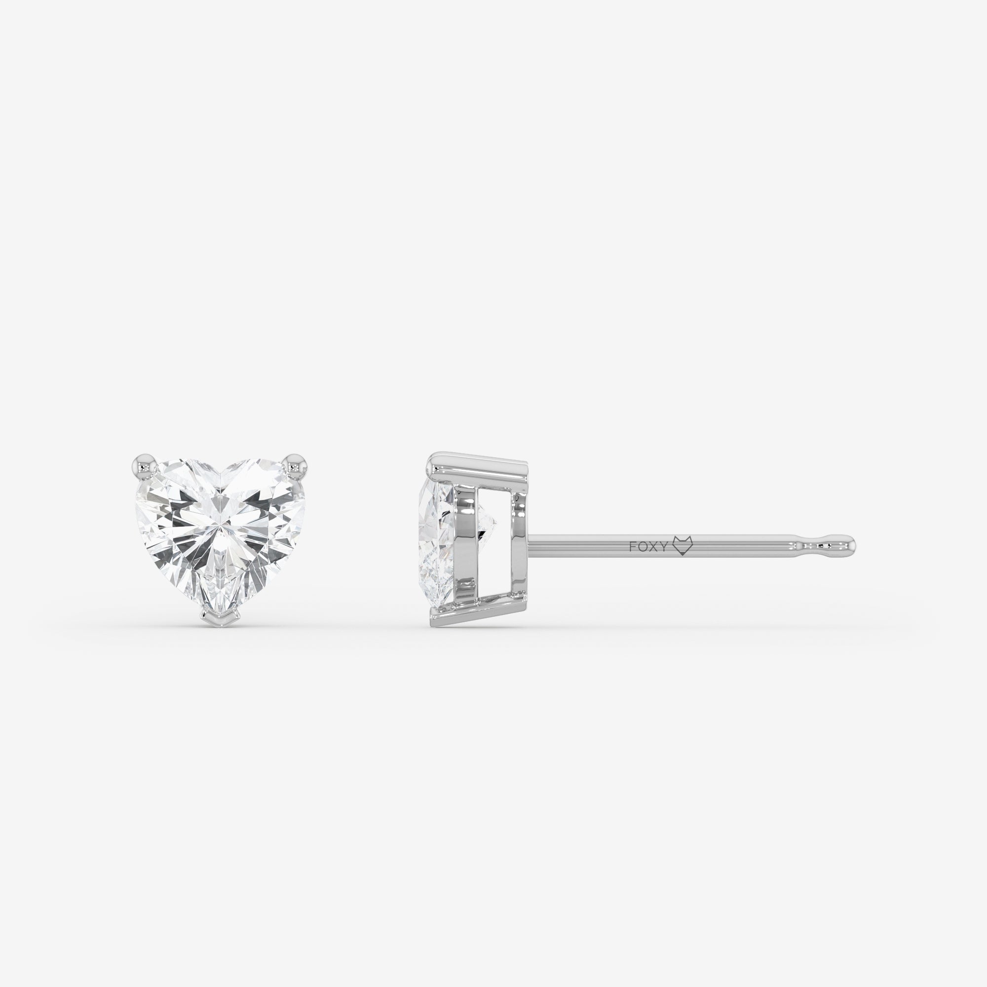 Romance Solitaire Stud Earrings