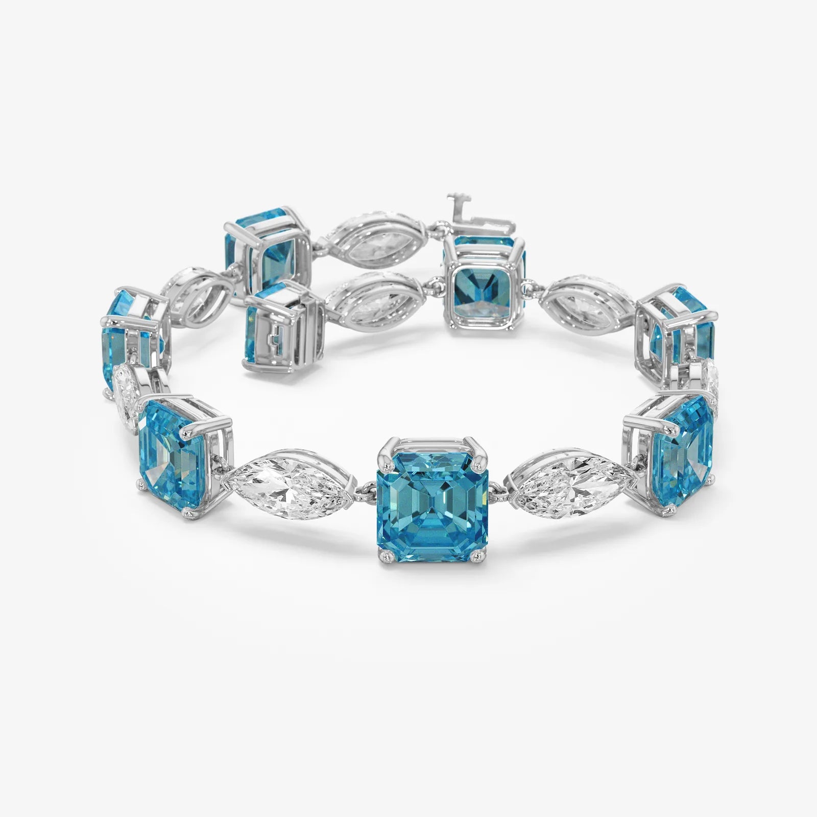 True Blue Lab-Grown Diamond Bracelet (30 Сt. T.W.)