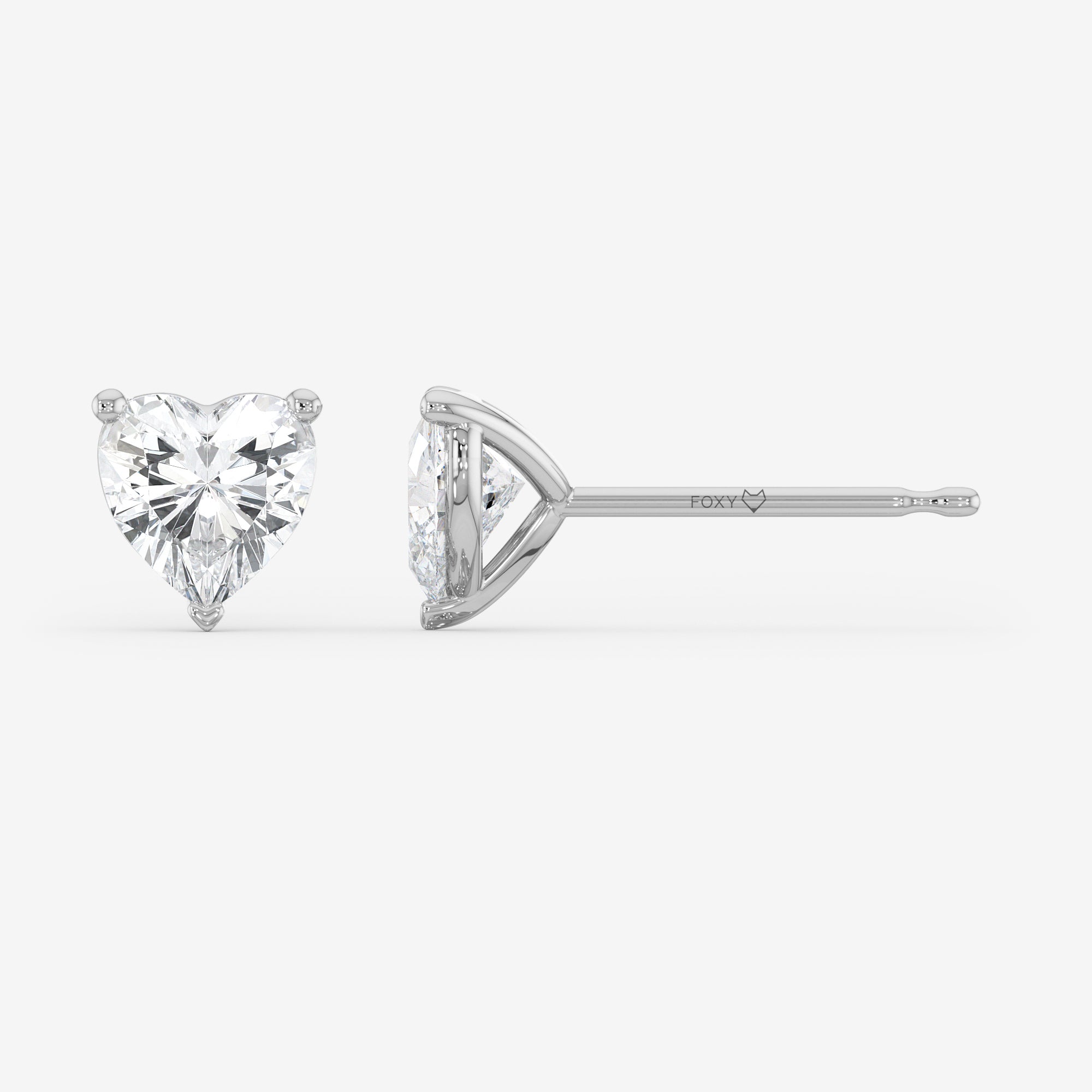 Solitaire Stud Earrings