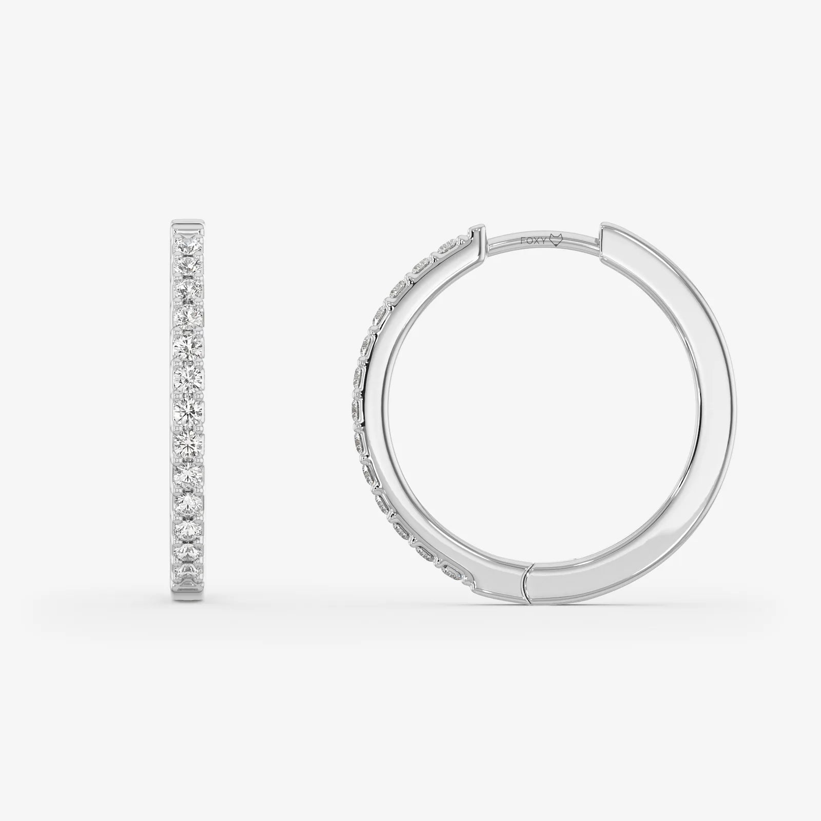 Pavé Hoop Earrings