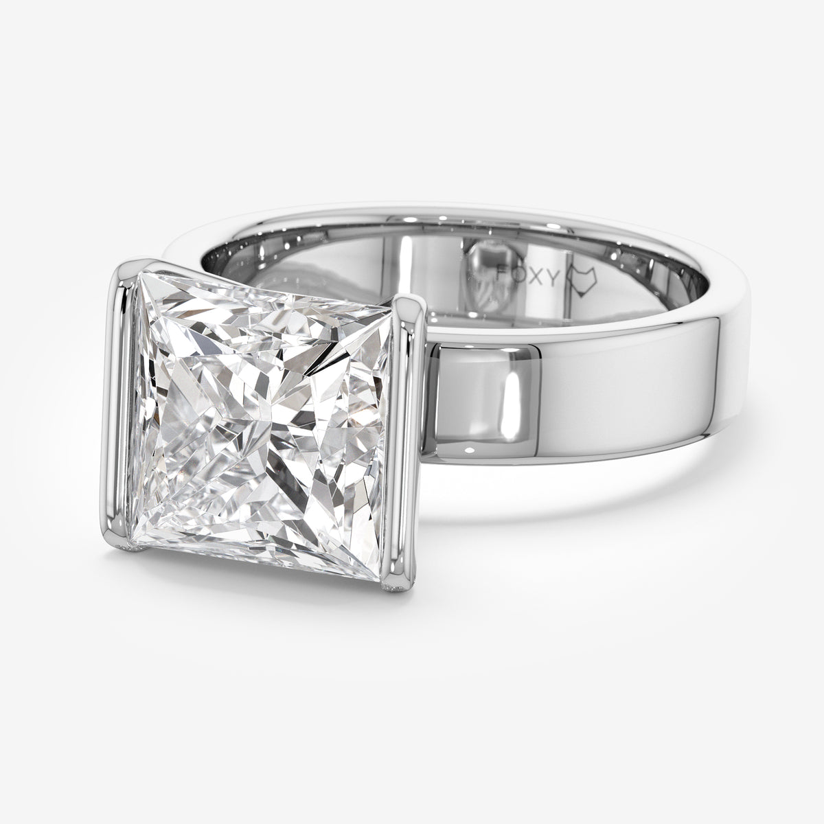 Princess East-West Solitaire Diamond Ring