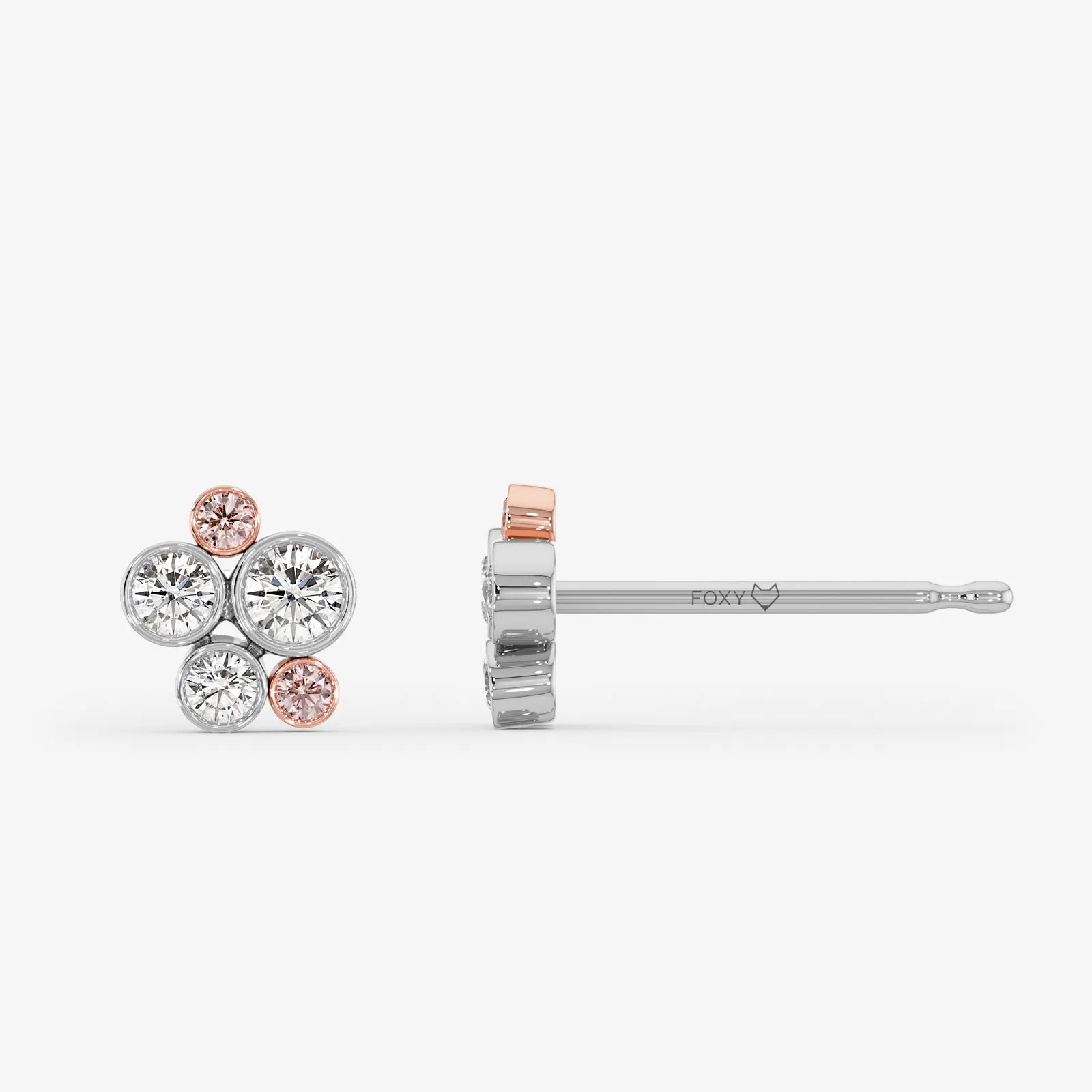 Meeting Pink Stud Earrings