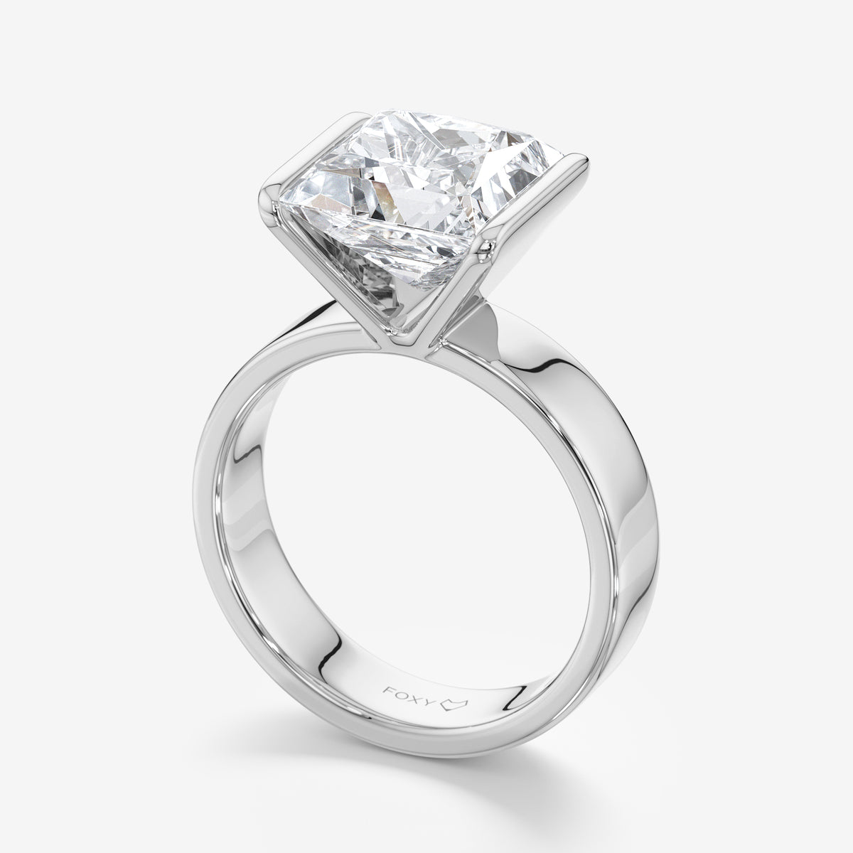 Princess East-West Solitaire Diamond Ring