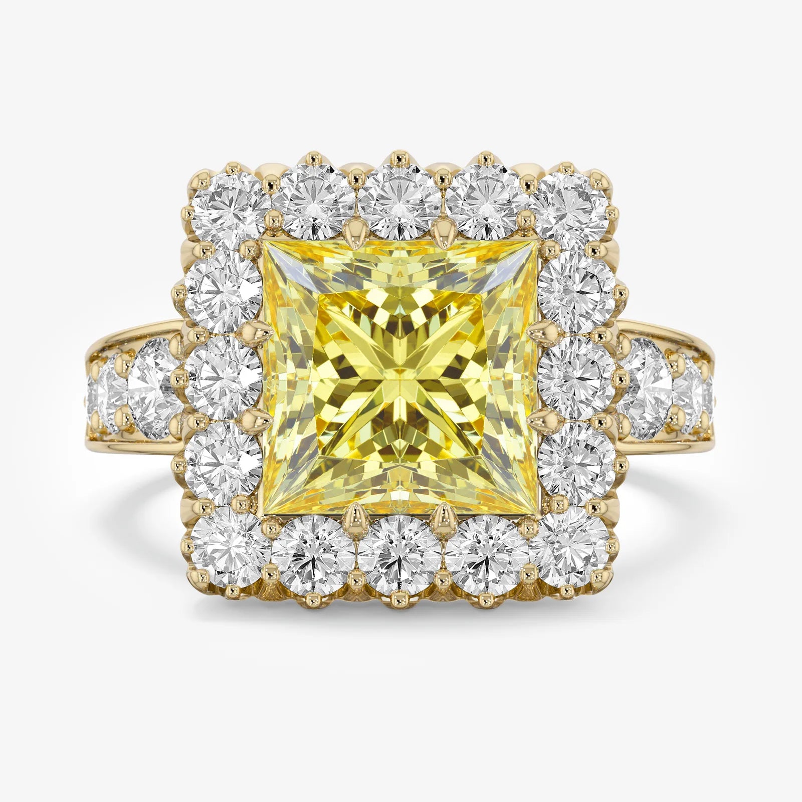 Honey Glow Princess Diamond Ring