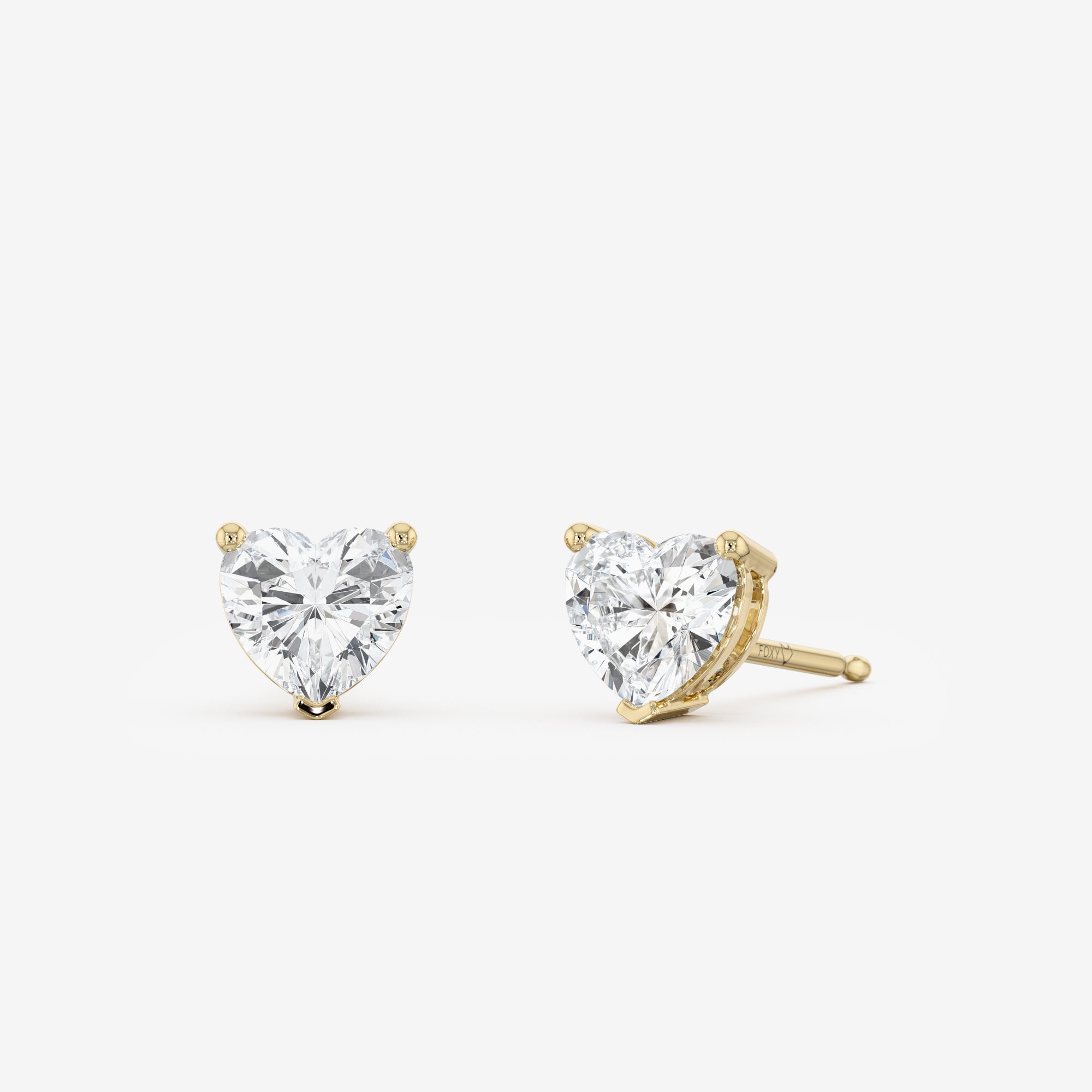 Romance Solitaire Stud Earrings