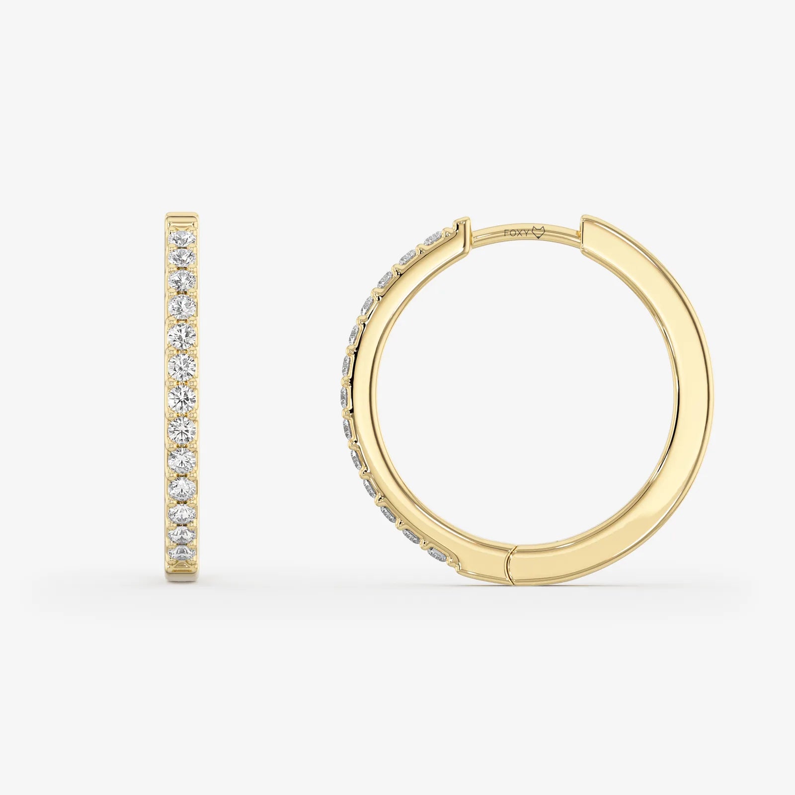 Pavé Hoop Earrings