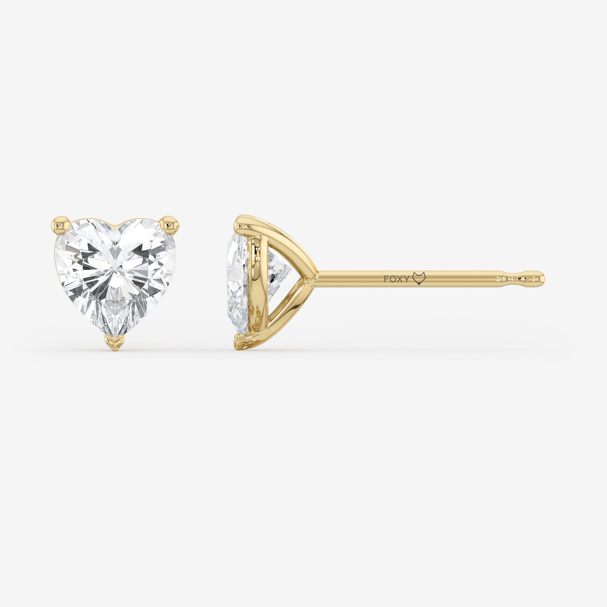 Solitaire Stud Earrings