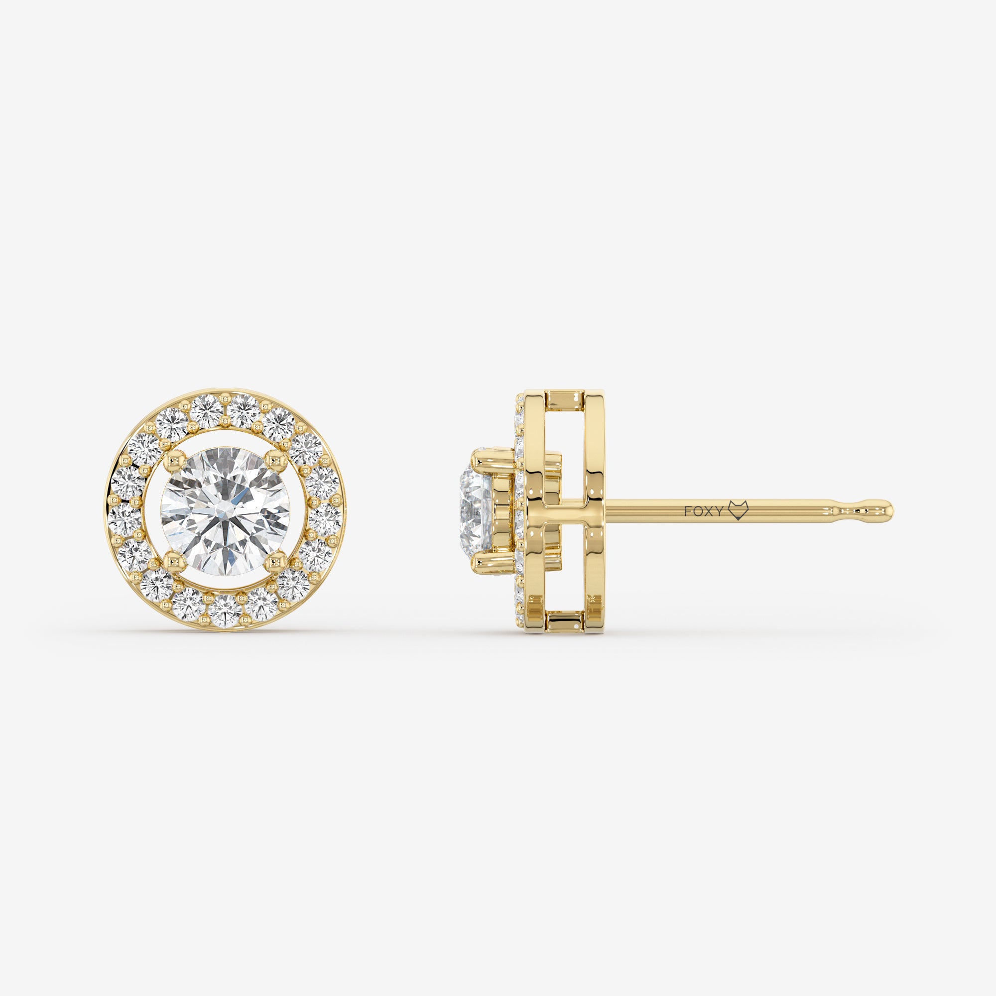 Halo Stud Earrings