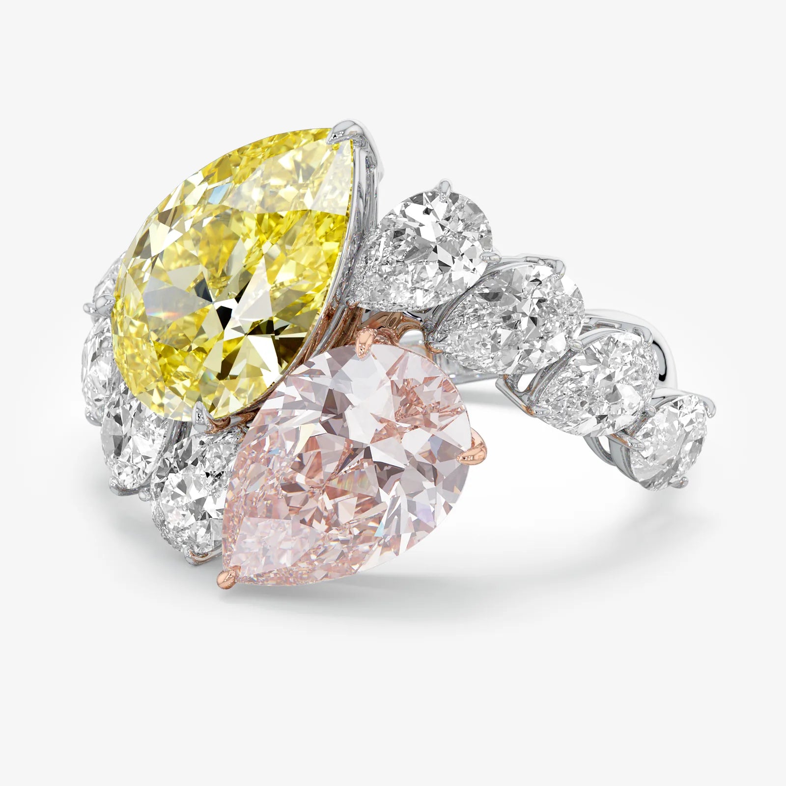 Pure Poise Yellow and Pink Diamond Ring