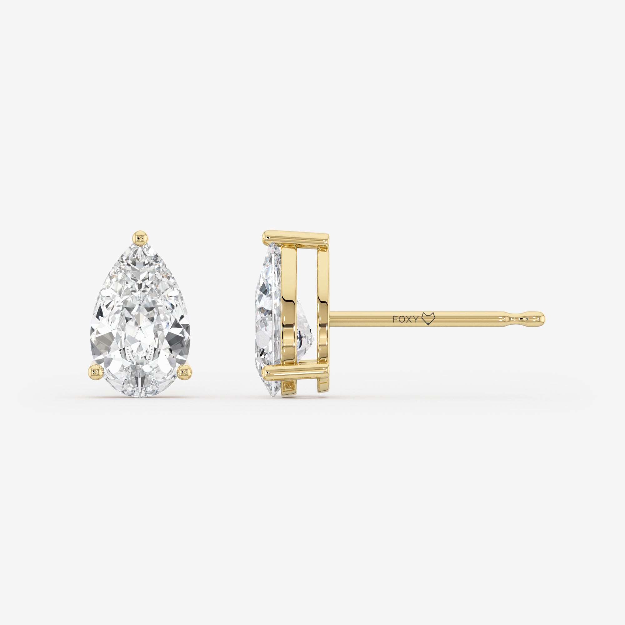Solitaire Stud Earrings