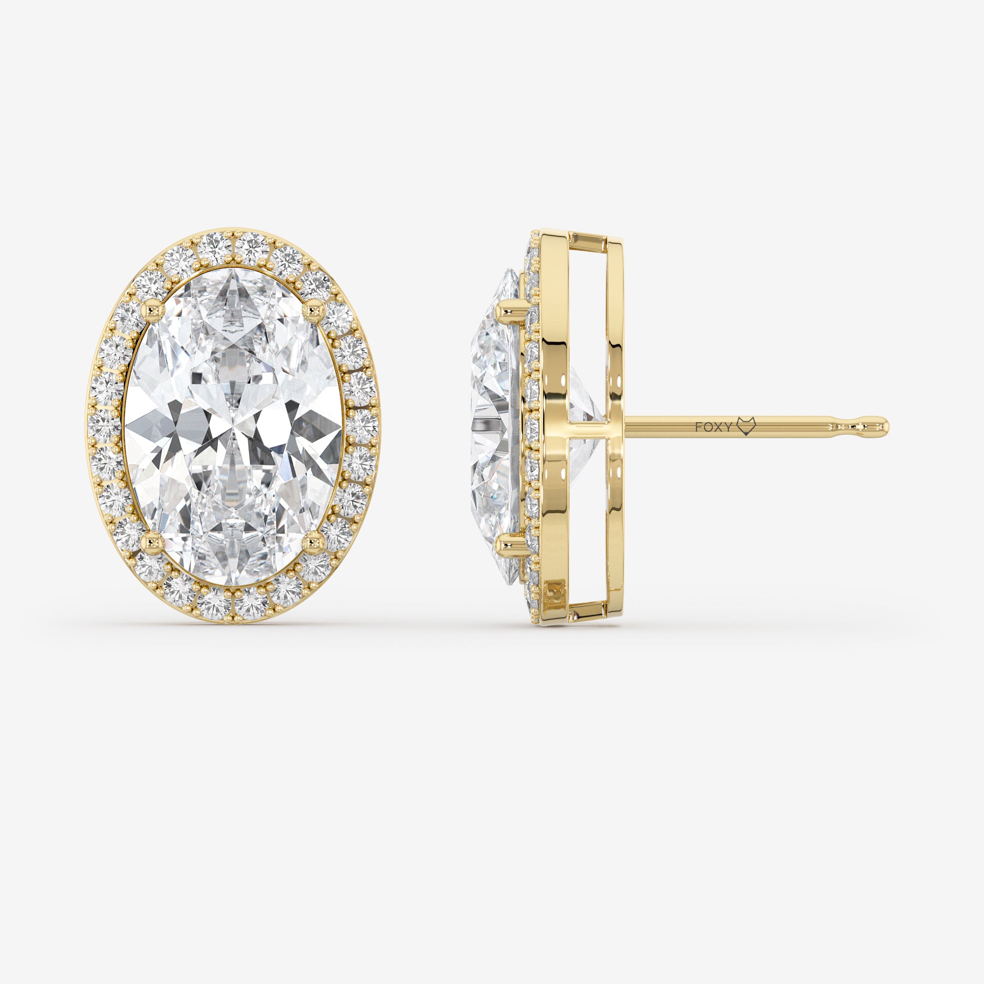 Halo Stud Earrings