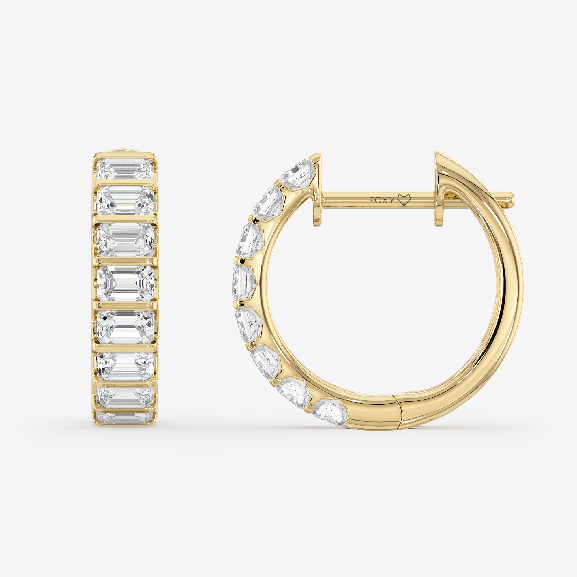 Inside Out Hoop Earrings (4 Сt. T.W.)