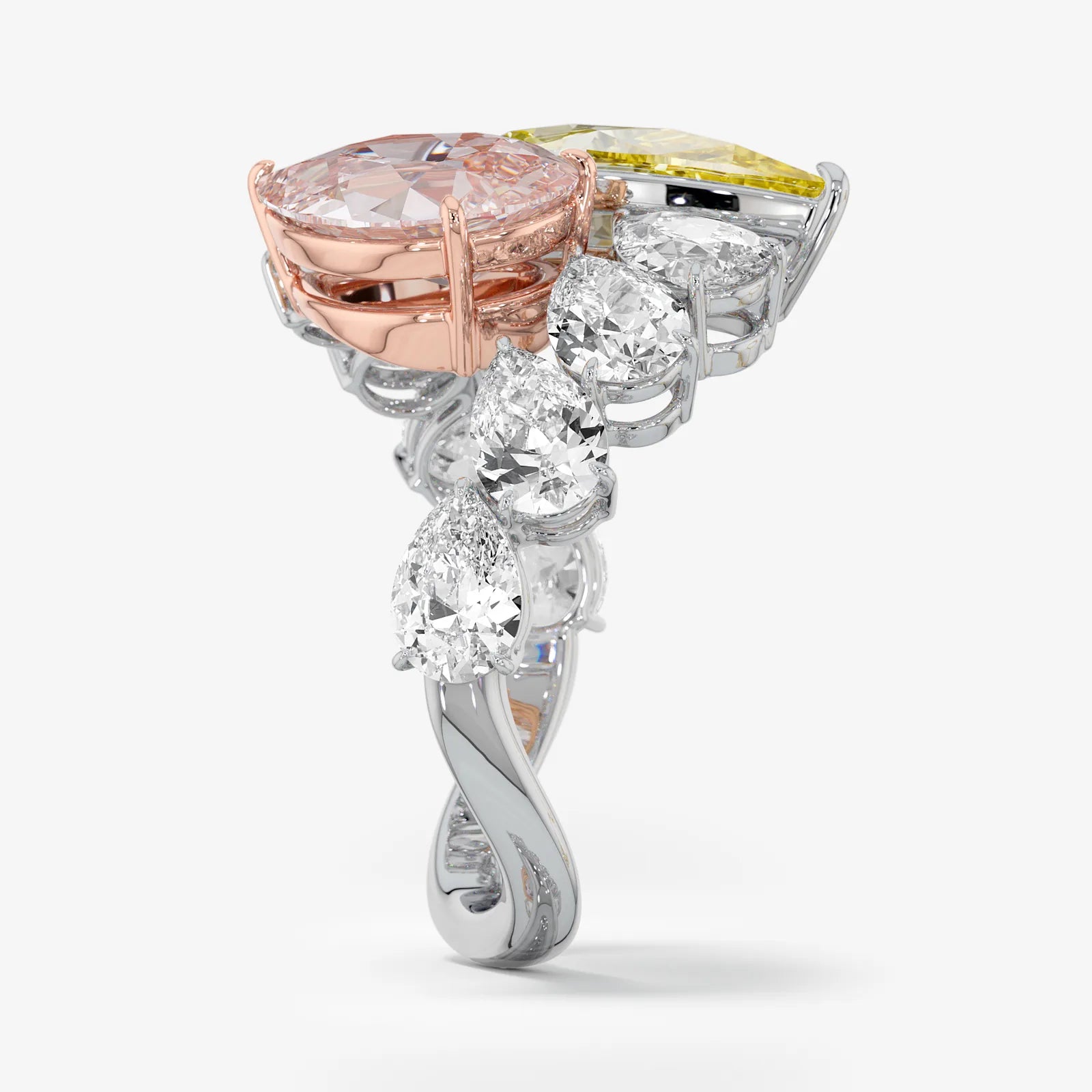 Pure Poise Yellow and Pink Diamond Ring