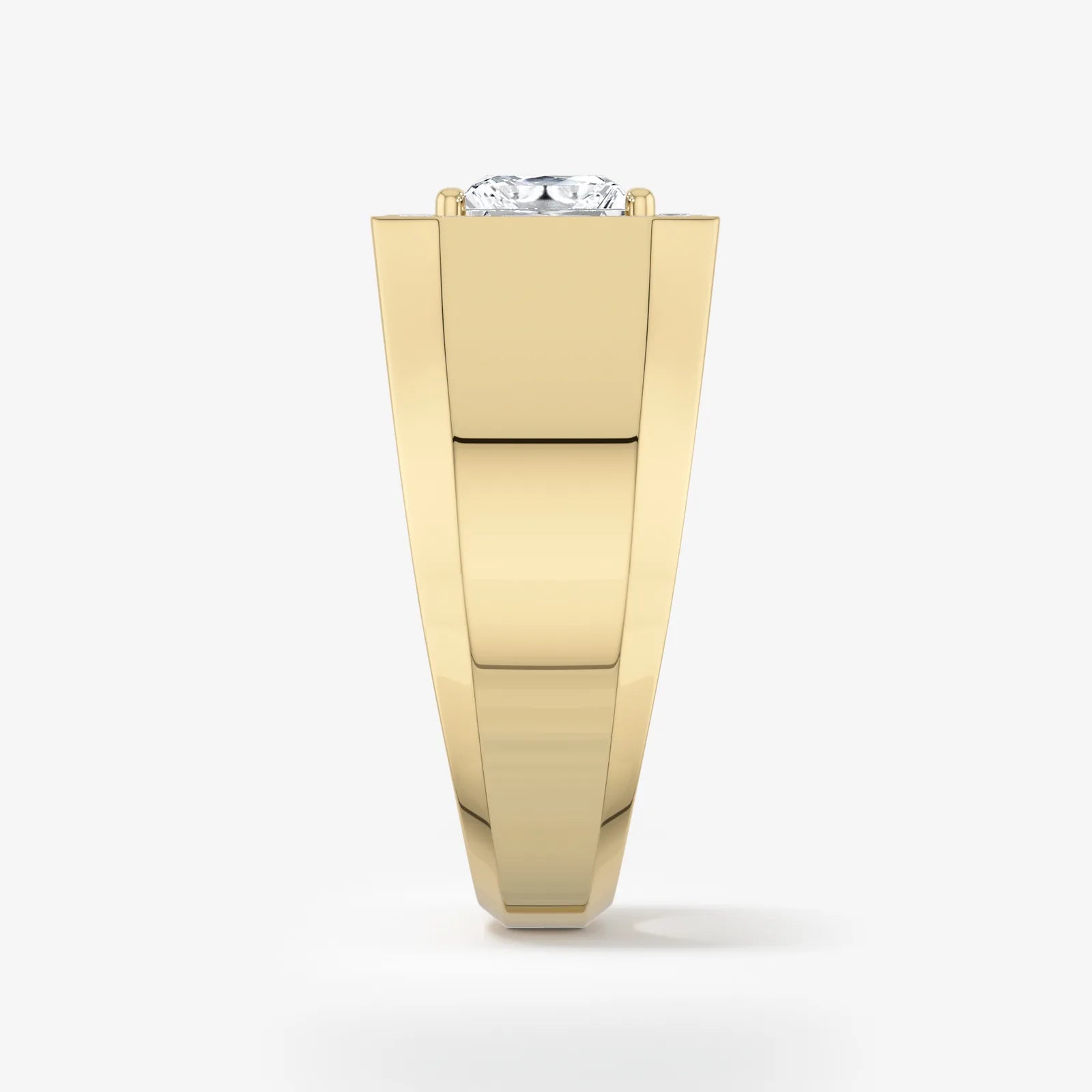 Men's Halo Signet Lab Diamond Ring
