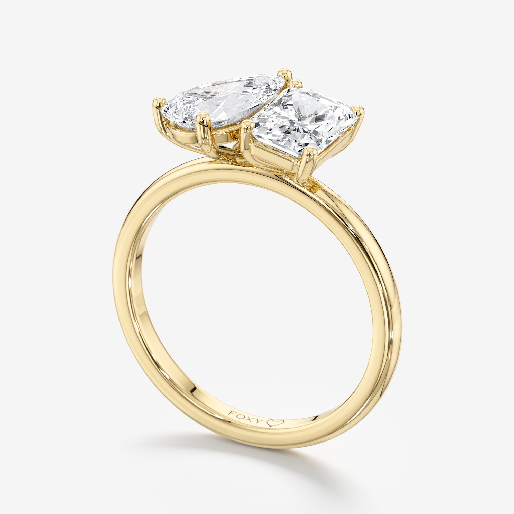 Toi et Moi Engagement Ring