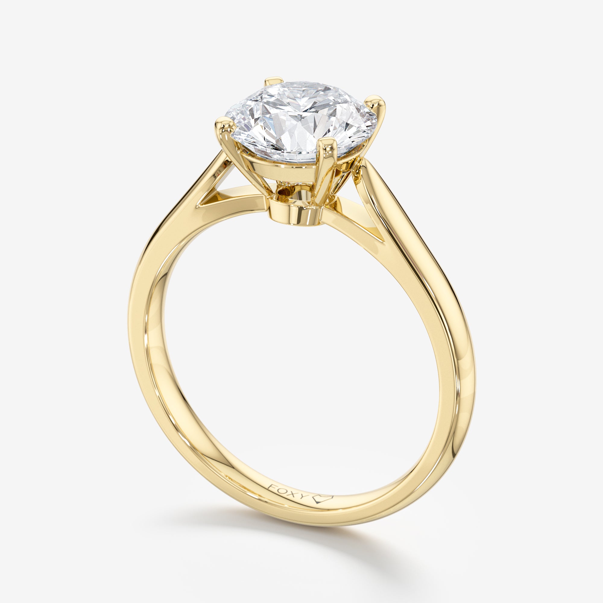 Cathedral Solitaire Engagement Ring