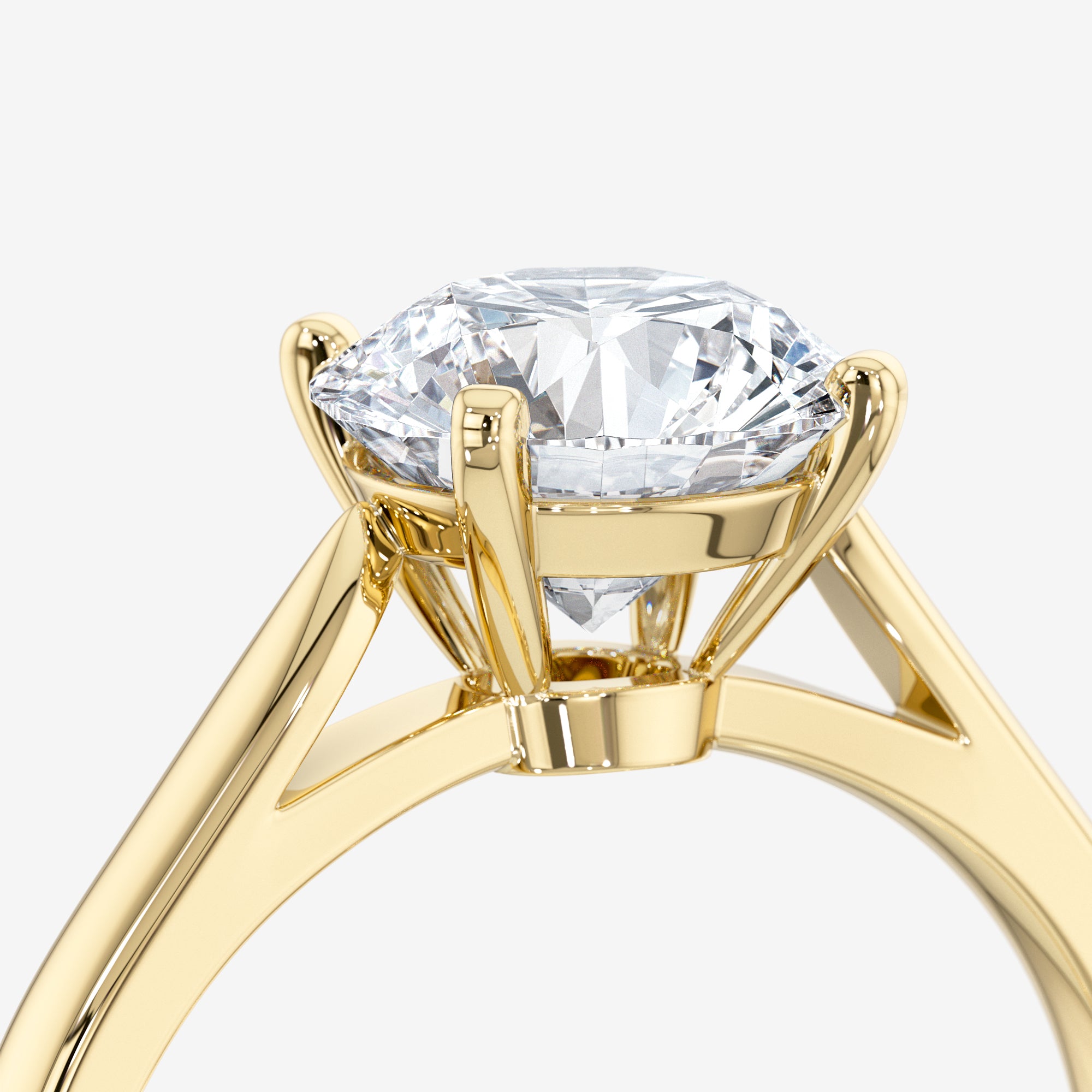 Cathedral Solitaire Engagement Ring
