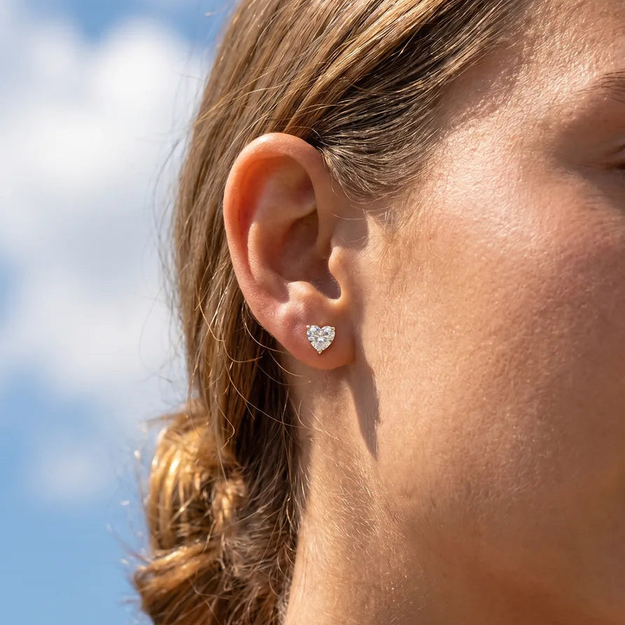 Solitaire Stud Earrings