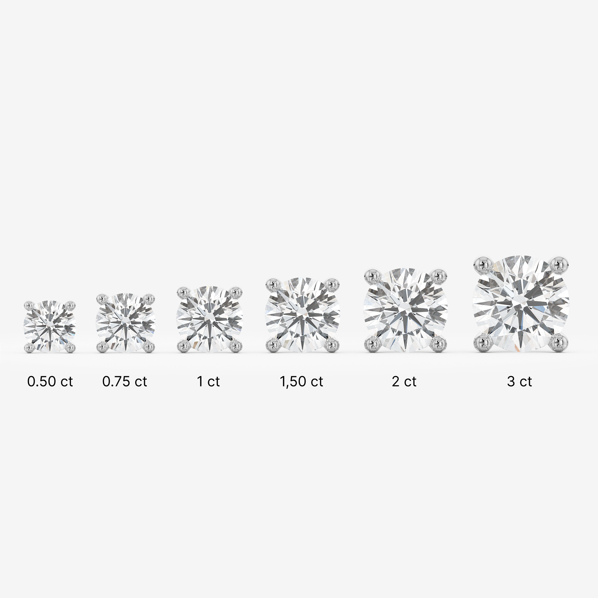 Bold Prong Stud Earrings